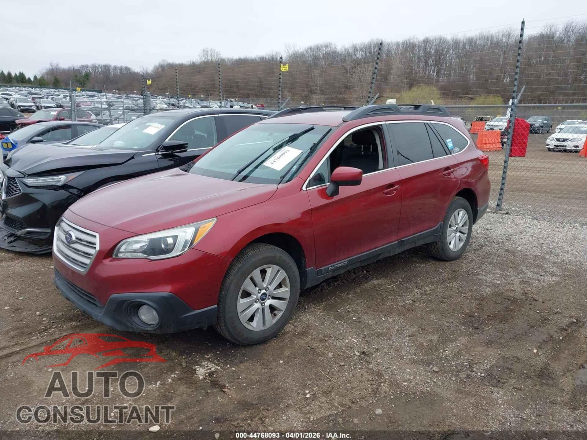 SUBARU OUTBACK 2017 - 4S4BSACCXH3237387
