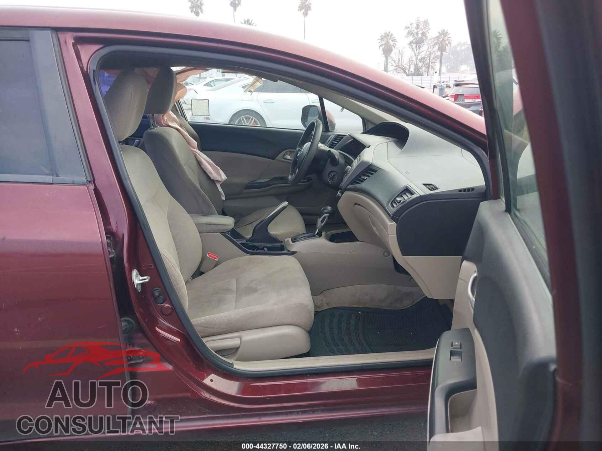 HONDA CIVIC 2012 - 19XFB2F52CE344329