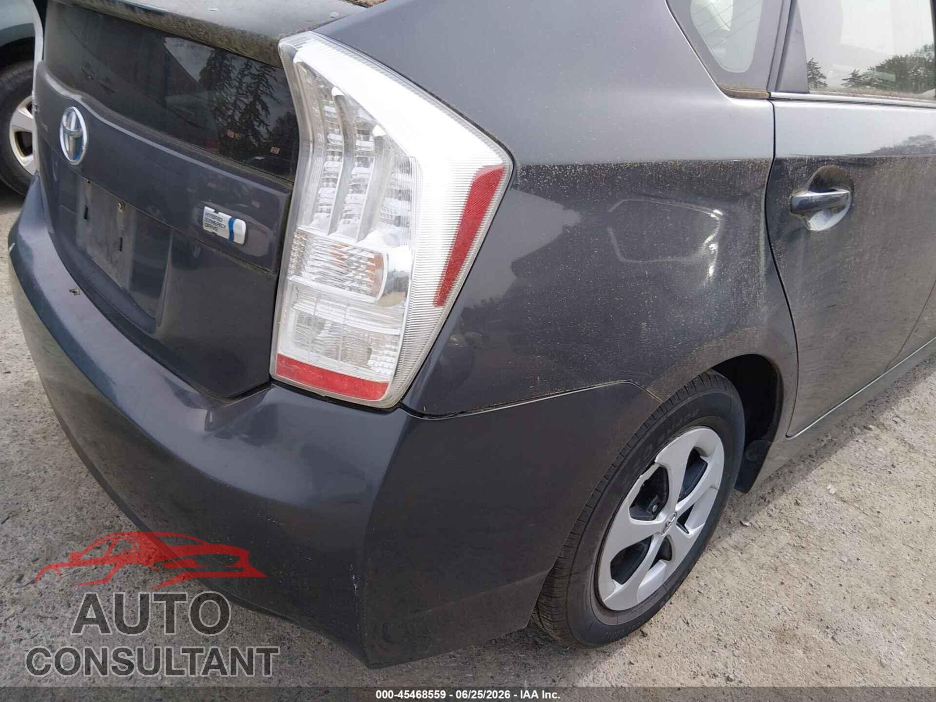 TOYOTA PRIUS 2012 - JTDKN3DU0C1565341
