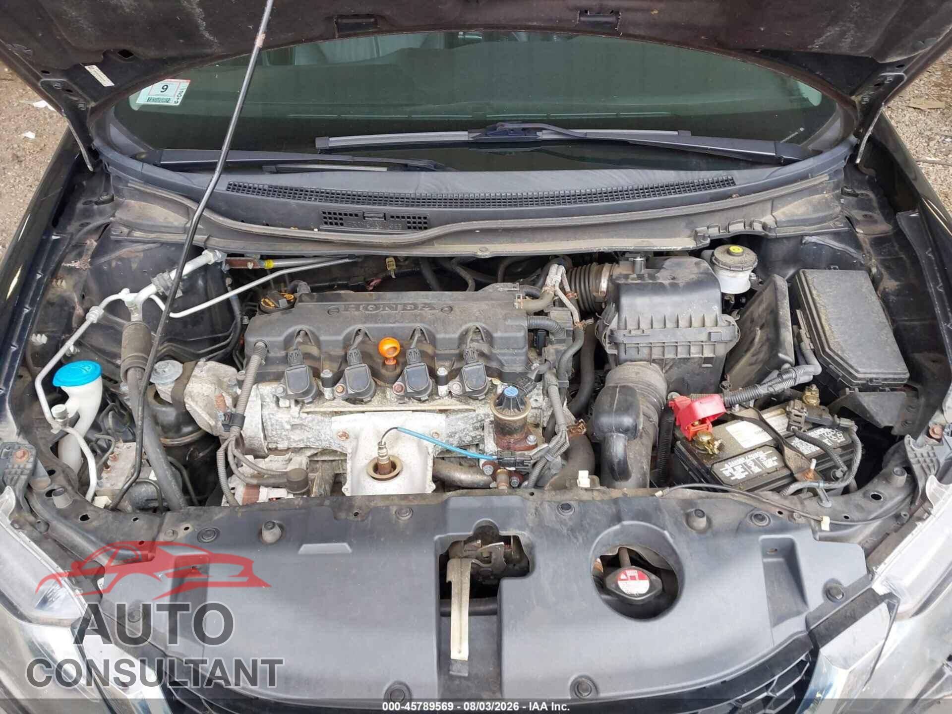 HONDA CIVIC 2013 - 19XFB2F94DE023140