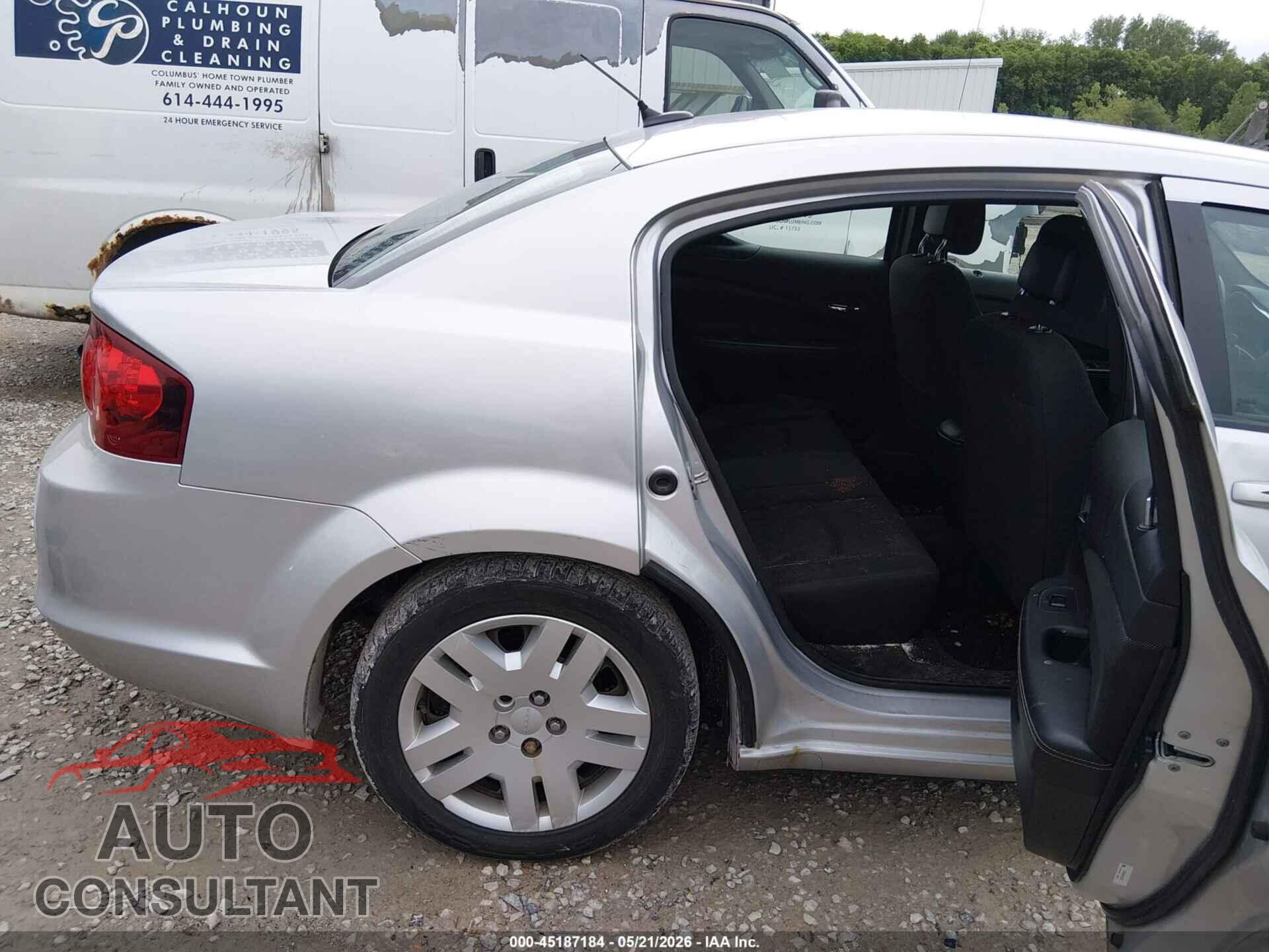 DODGE AVENGER 2012 - 1C3CDZAB4CN253100