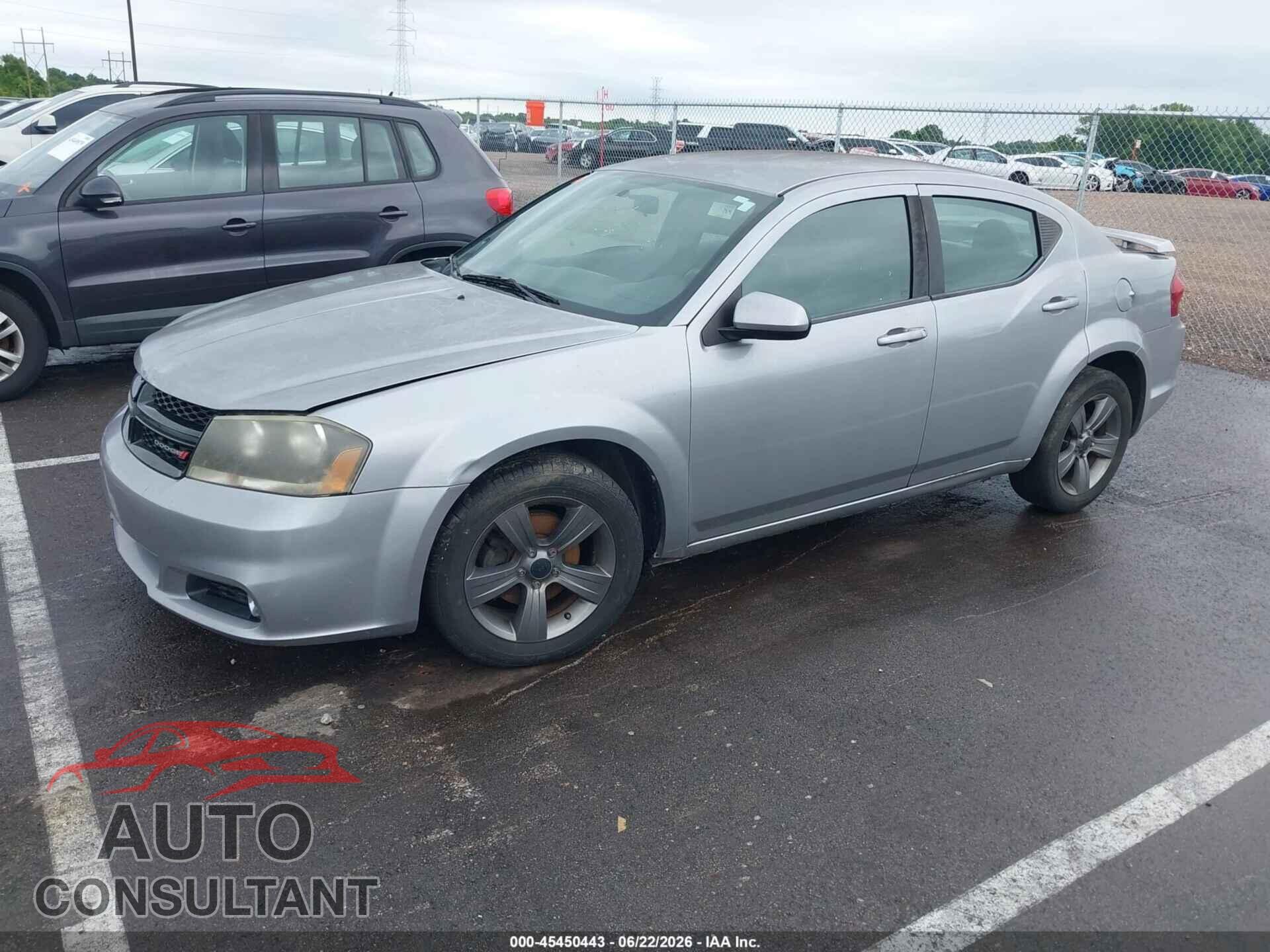 DODGE AVENGER 2013 - 1C3CDZCB6DN665985