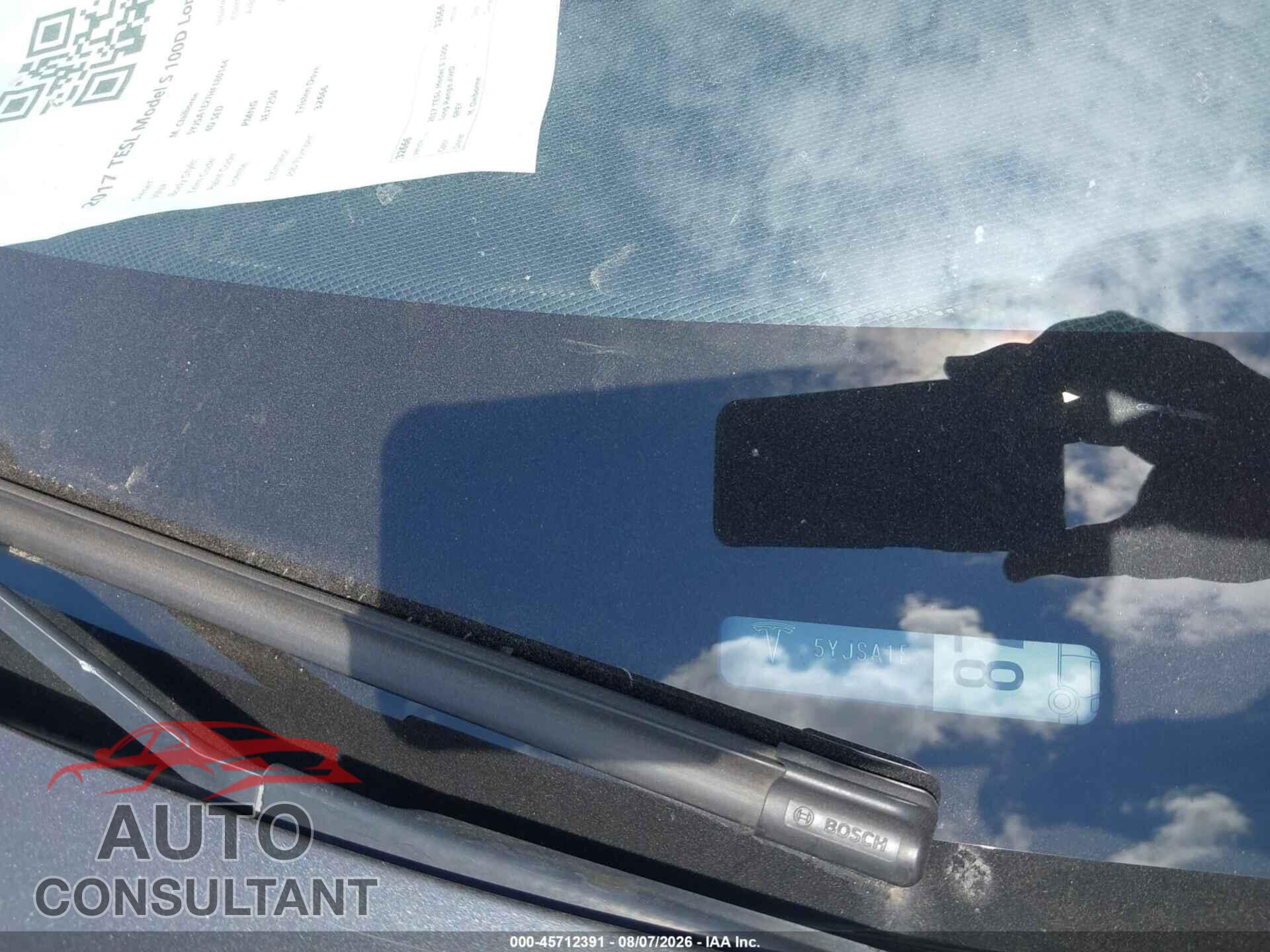 TESLA MODEL S 2017 - 5YJSA1E27HF180144