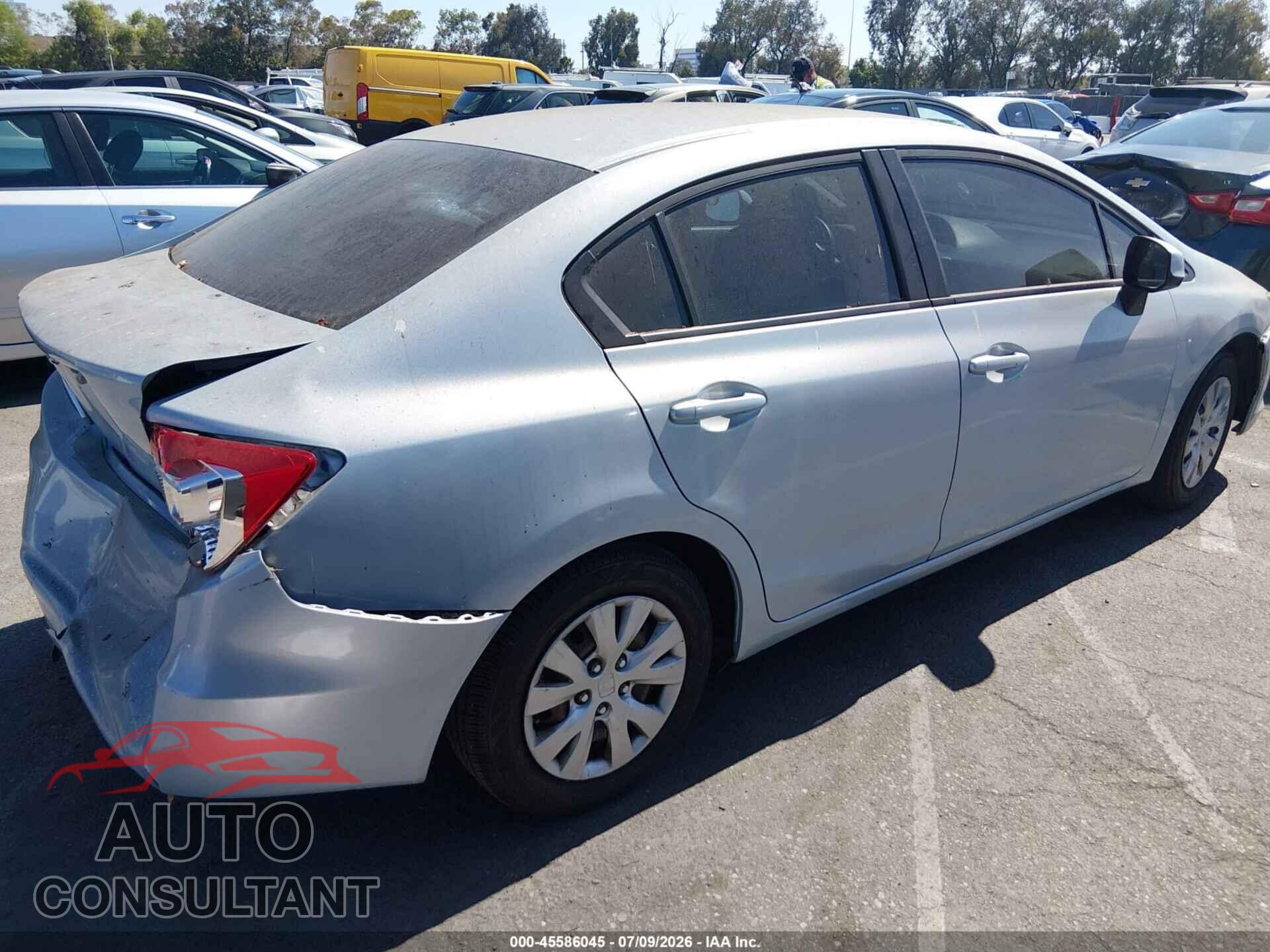 HONDA CIVIC 2012 - 19XFB2F5XCE307500