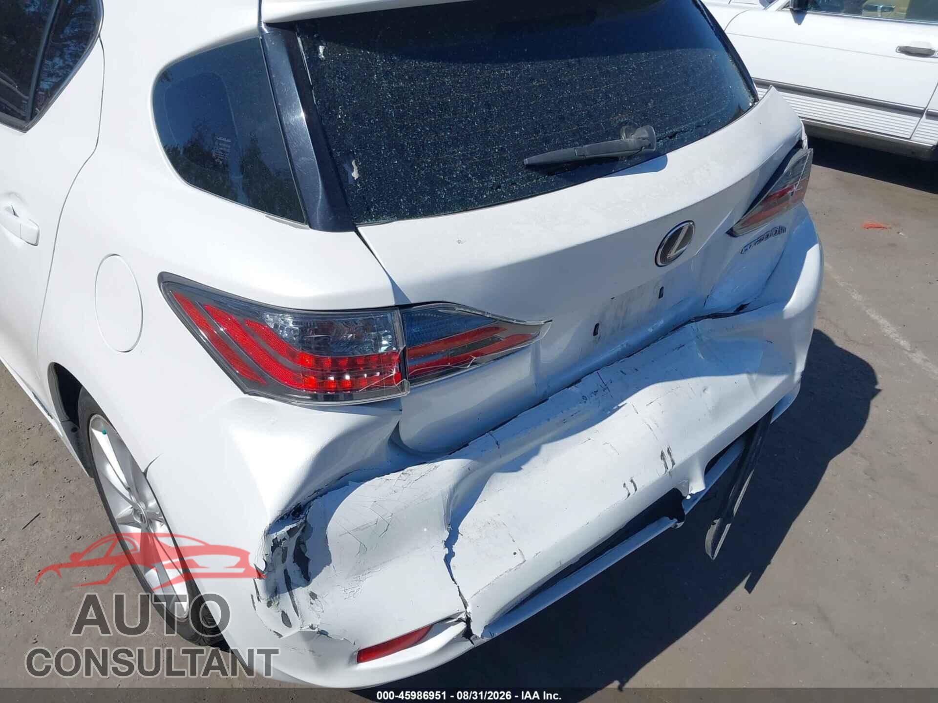 LEXUS CT 200H 2011 - JTHKD5BH4B2041153