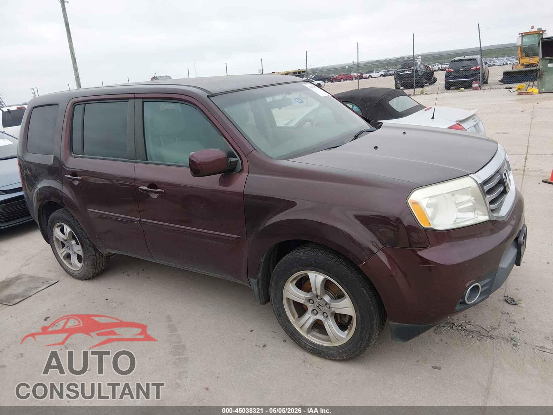 HONDA PILOT 2013 - 5FNYF4H41DB078620
