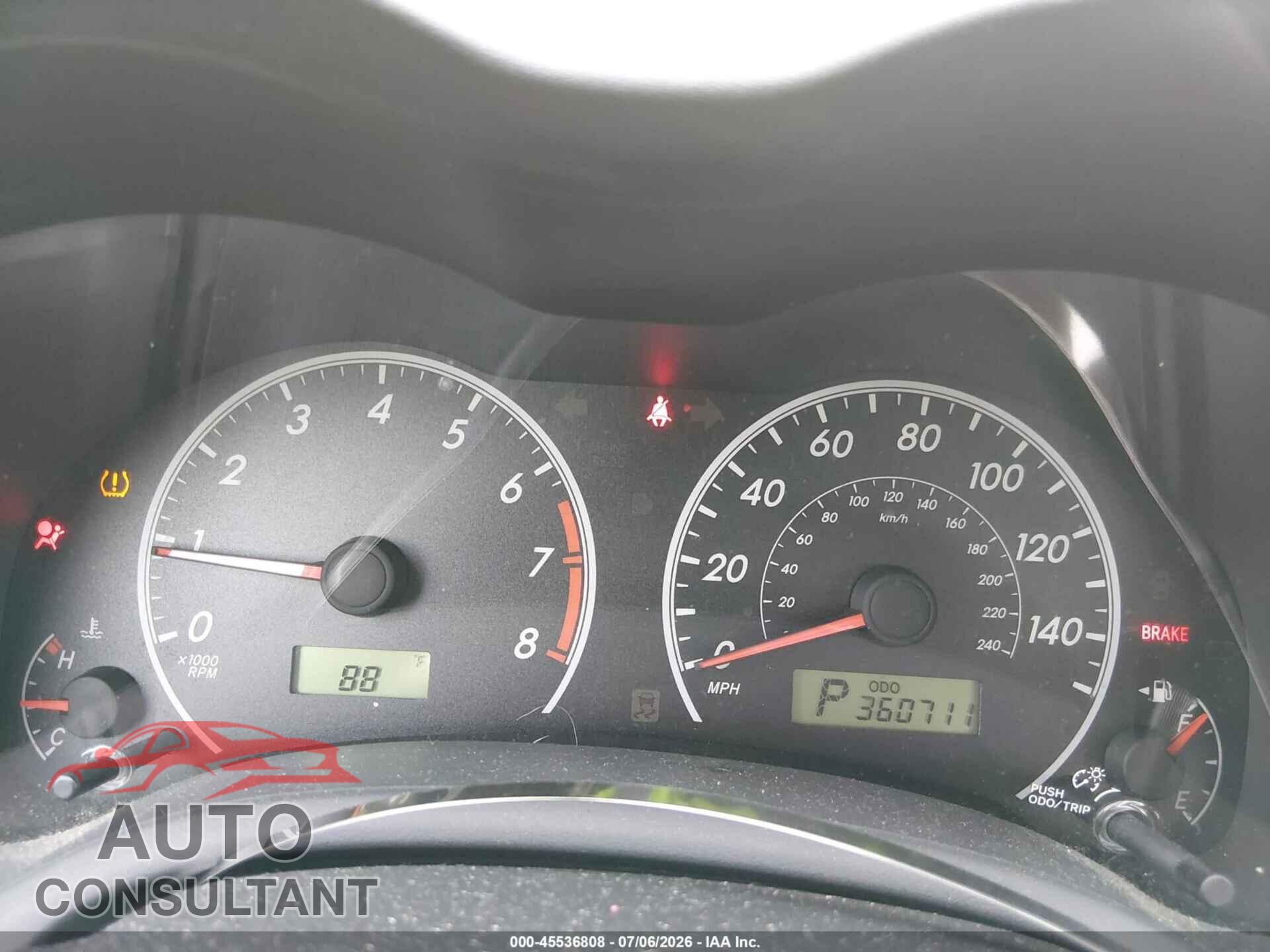 TOYOTA COROLLA 2012 - 2T1BU4EE5CC785697