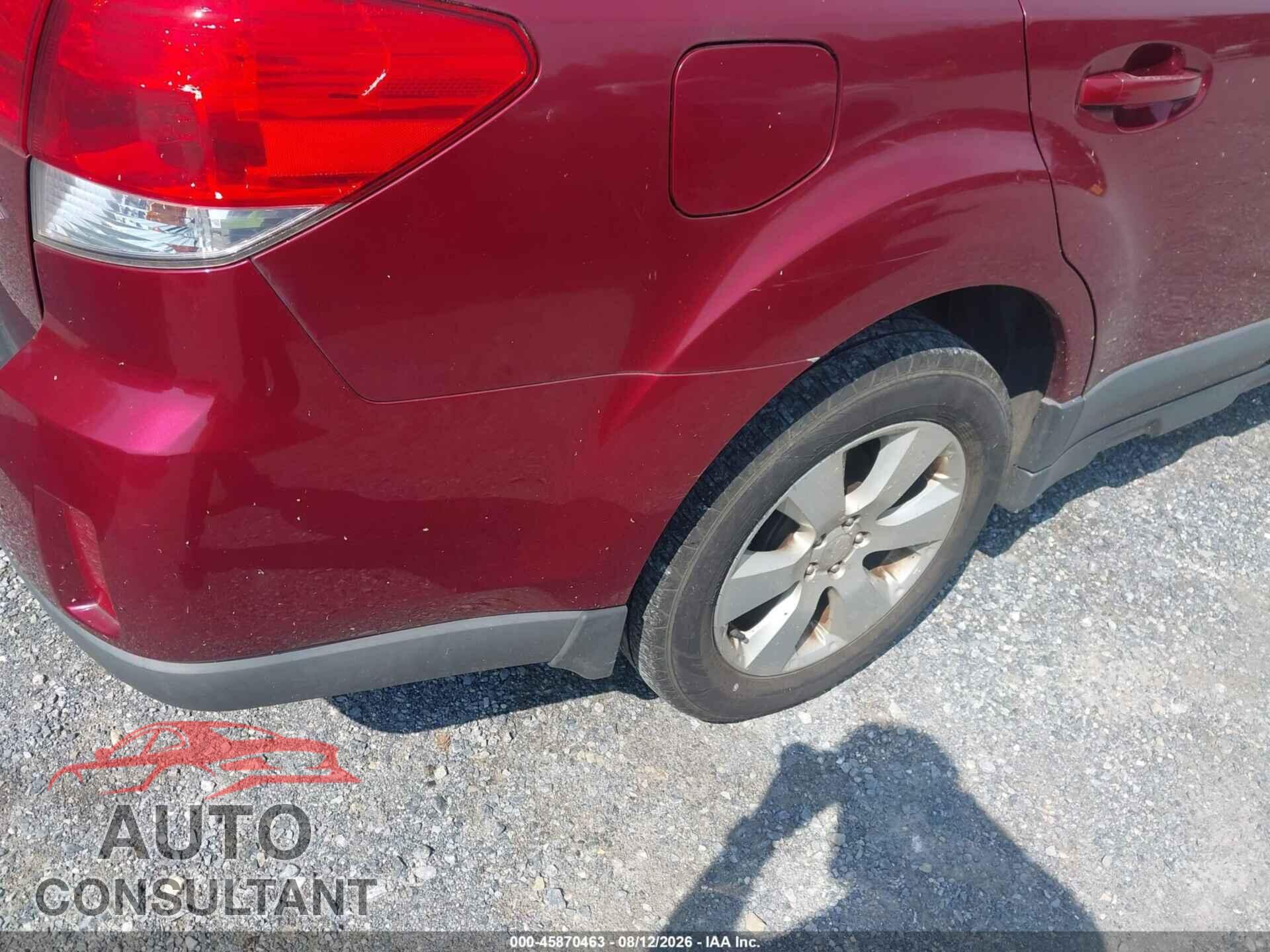 SUBARU OUTBACK 2012 - 4S4BRCCC8C3264992