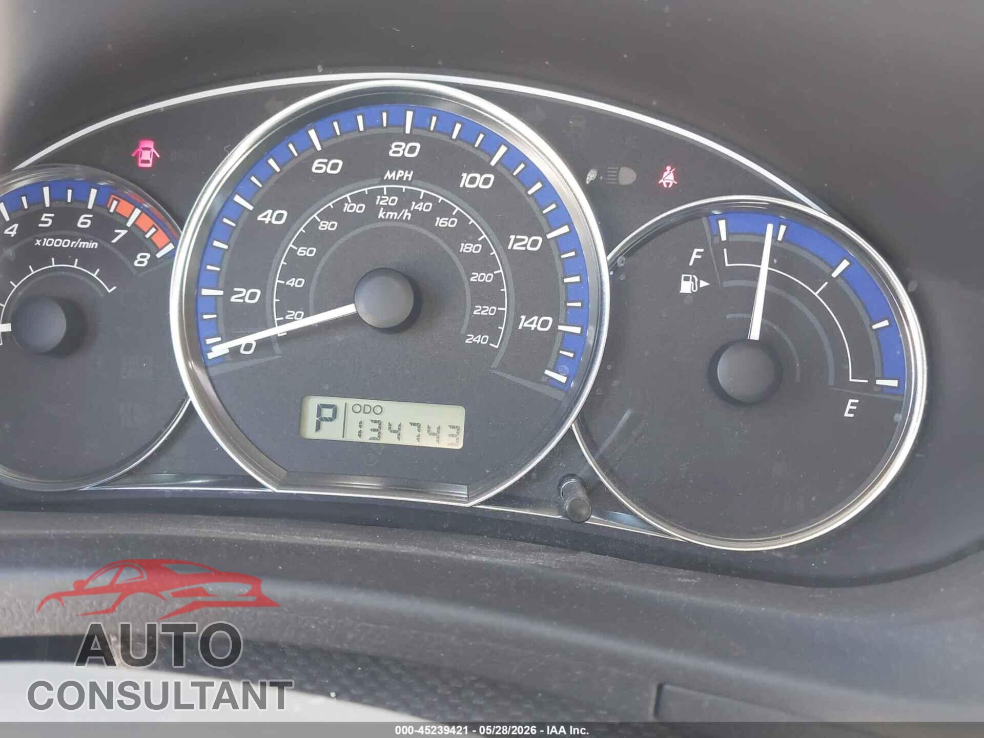 SUBARU FORESTER 2012 - JF2SHBDC2CH452685