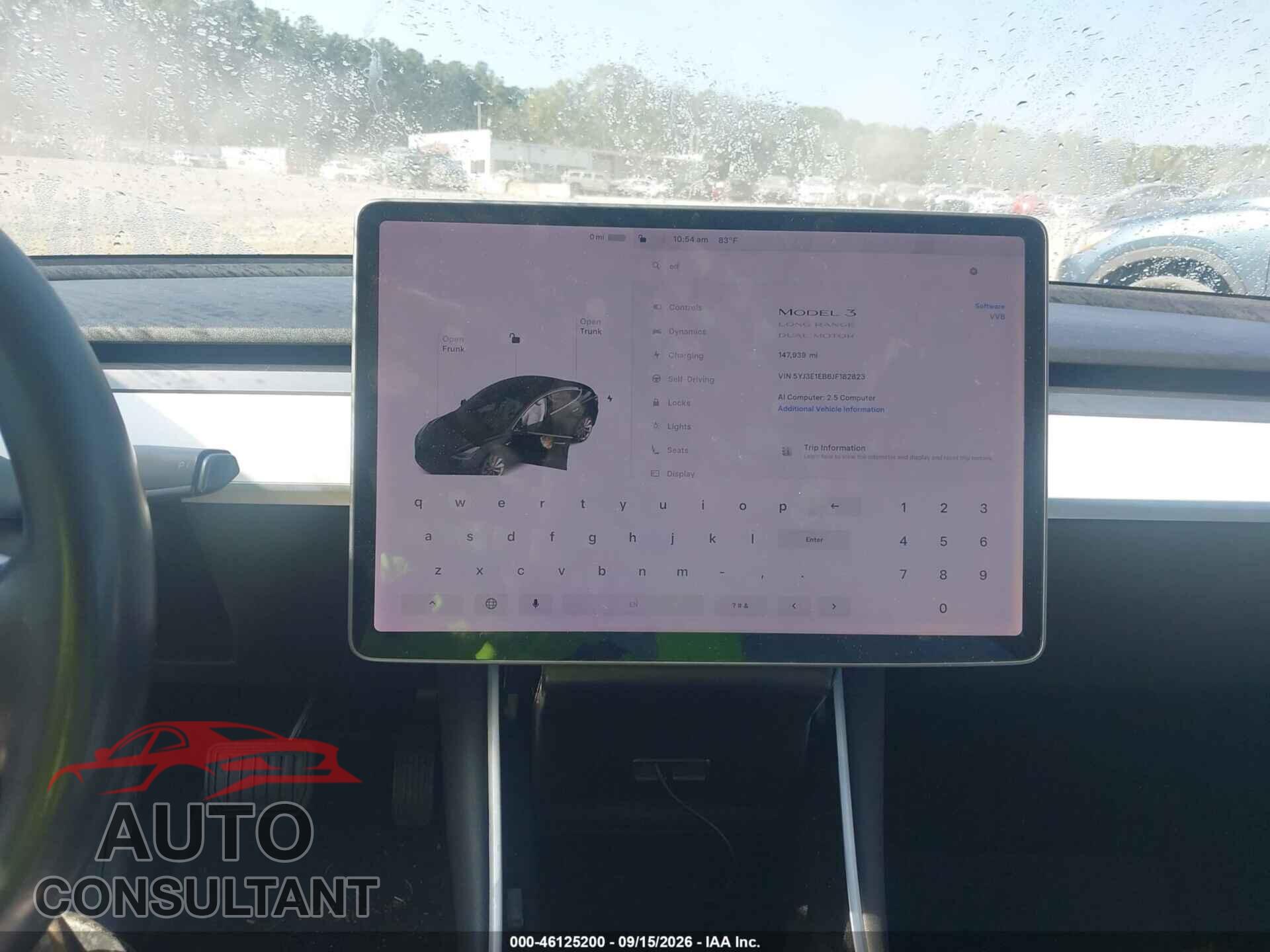 TESLA MODEL 3 2018 - 5YJ3E1EB6JF182823