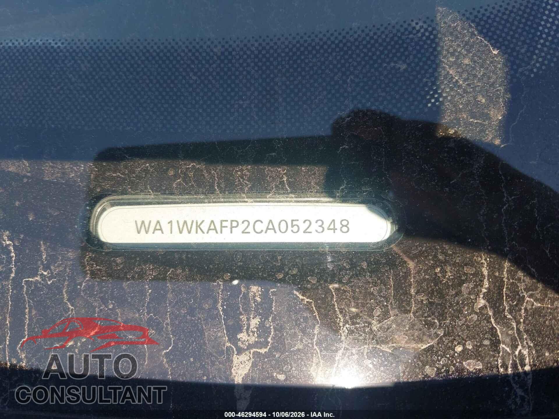 AUDI Q5 2012 - WA1WKAFP2CA052348