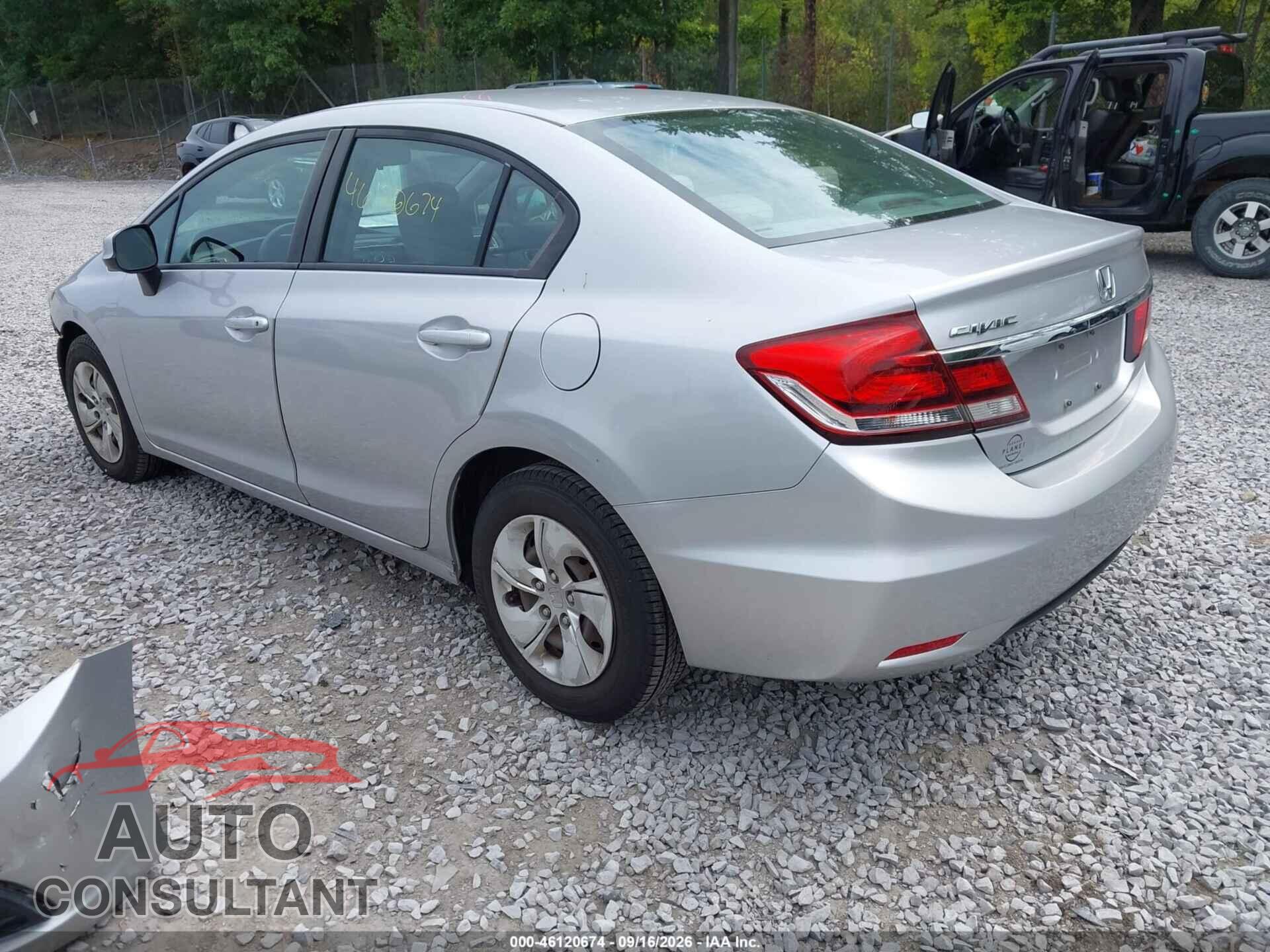 HONDA CIVIC 2013 - 19XFB2F54DE200802