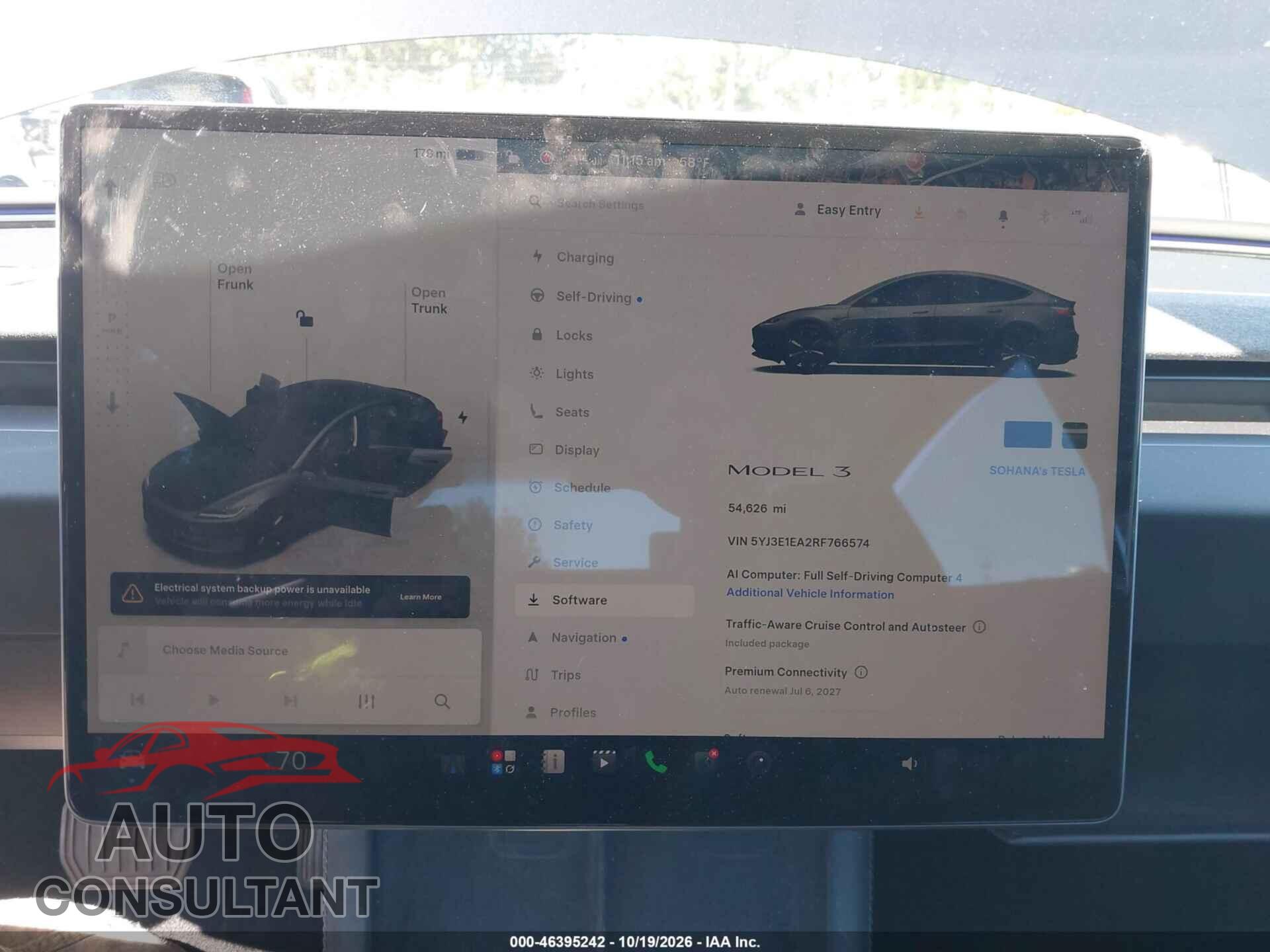 TESLA MODEL 3 2024 - 5YJ3E1EA2RF766574