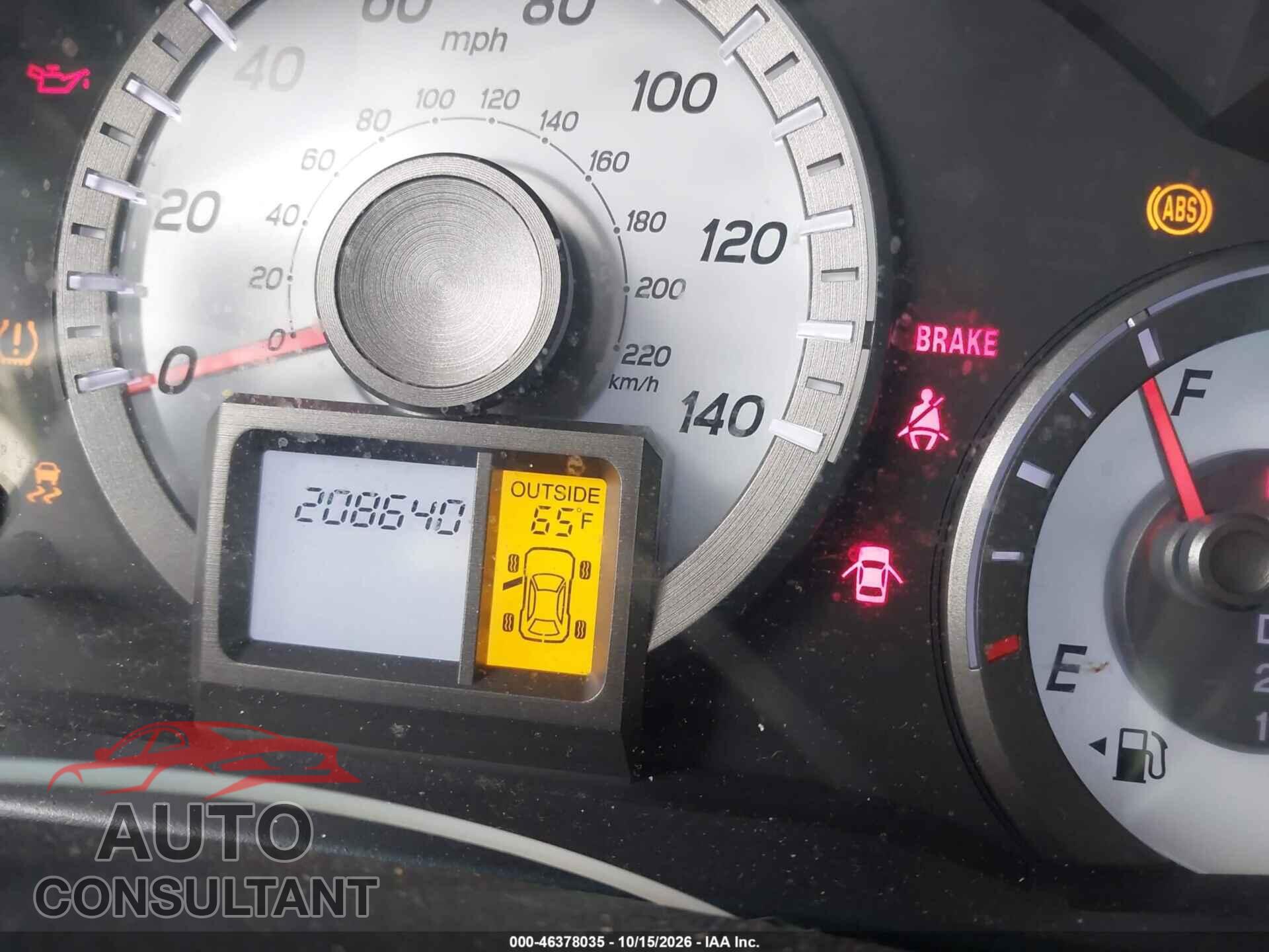 HONDA PILOT 2012 - 5FNYF4H5XCB007732