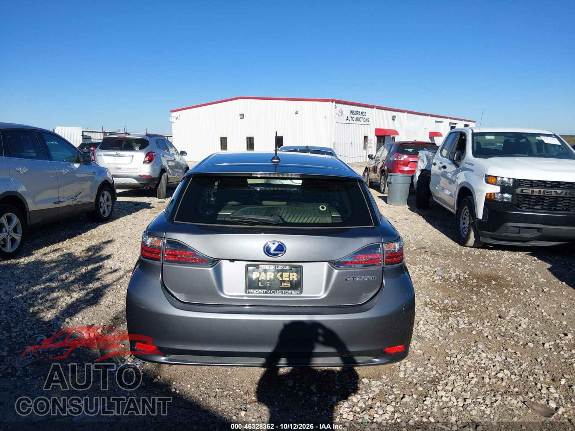 LEXUS CT 200H 2012 - JTHKD5BH9C2096537