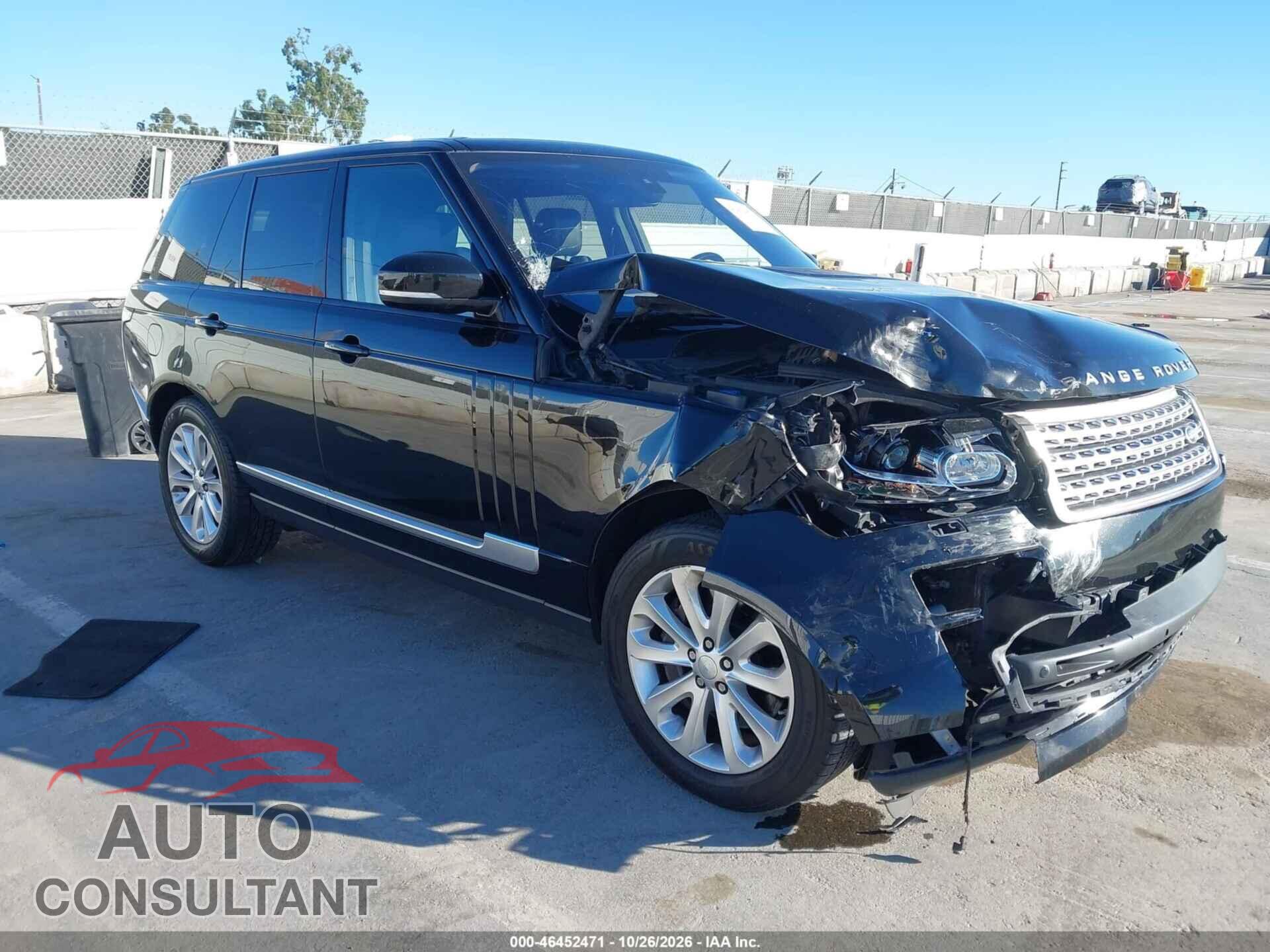 LAND ROVER RANGE ROVER 2016 - SALGS2VF1GA264682