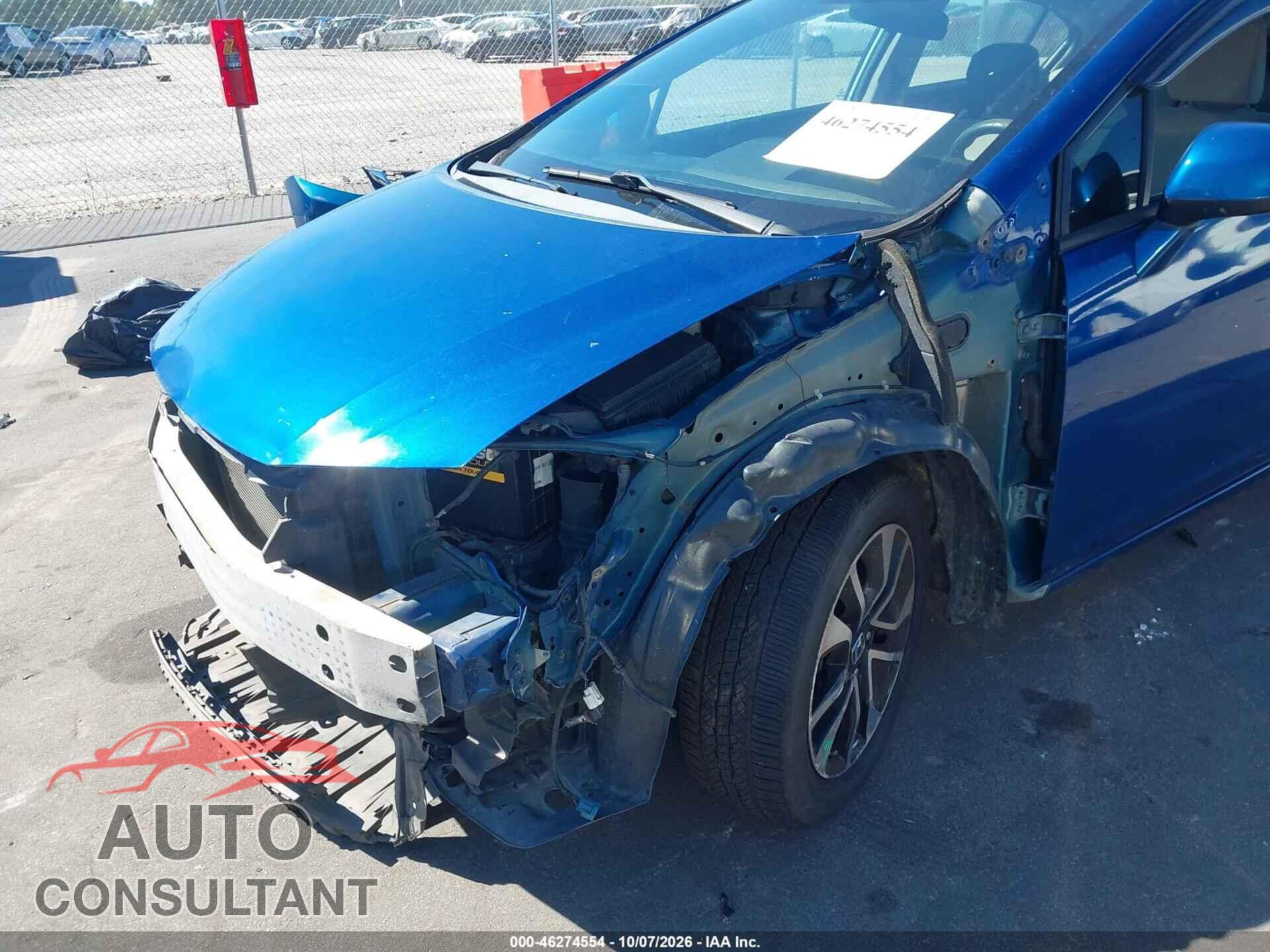 HONDA CIVIC 2013 - 19XFB2F82DE237597