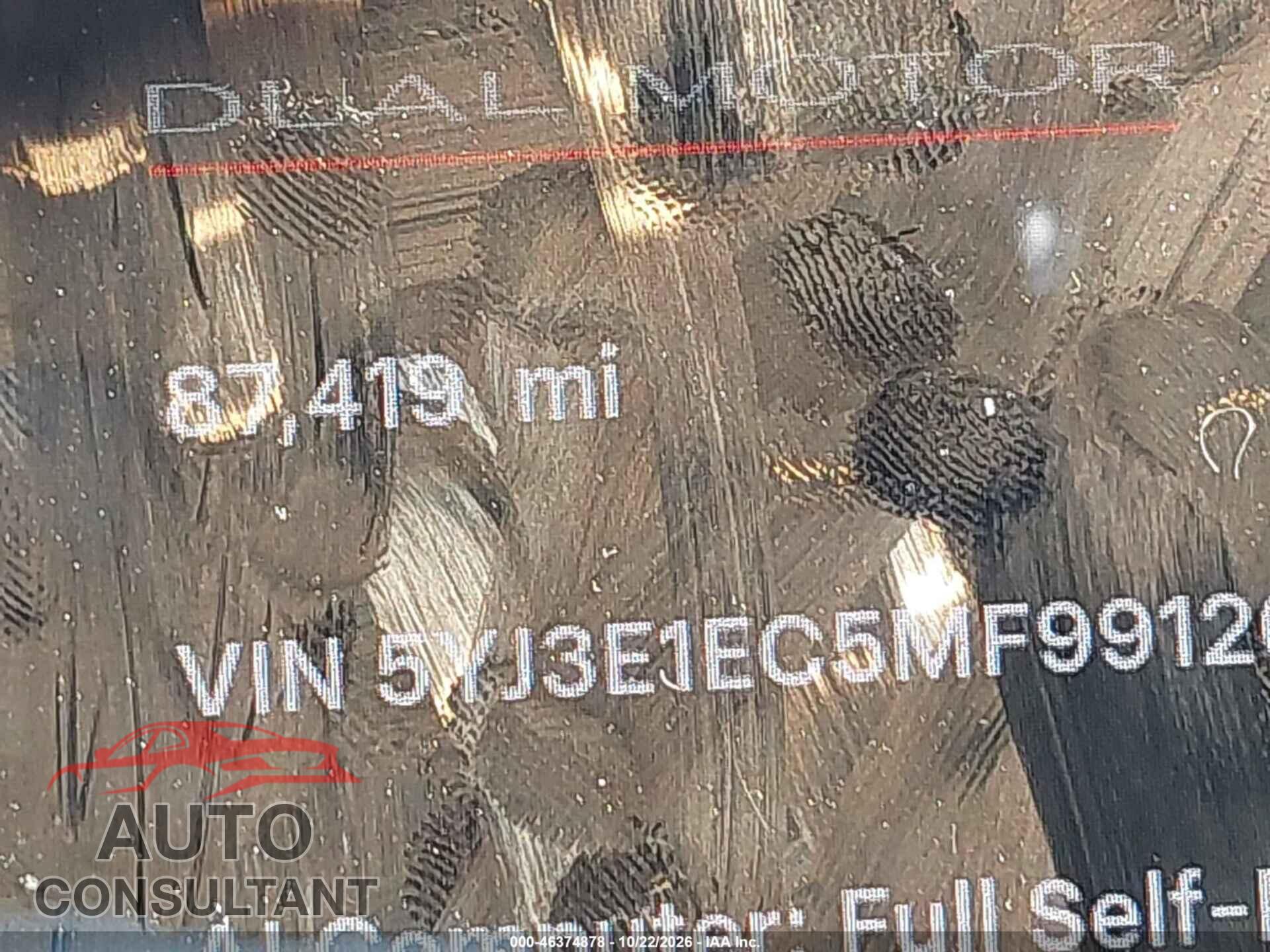 TESLA MODEL 3 2021 - 5YJ3E1EC5MF991260