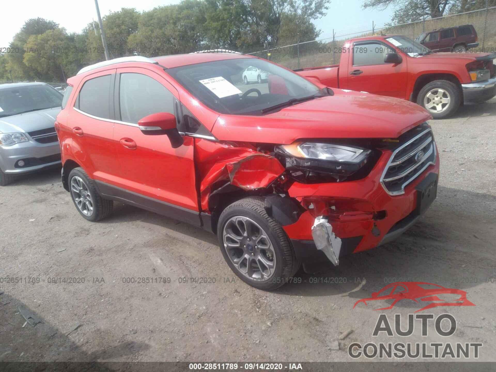 FORD ECOSPORT 2020 - MAJ6S3KL2LC363955