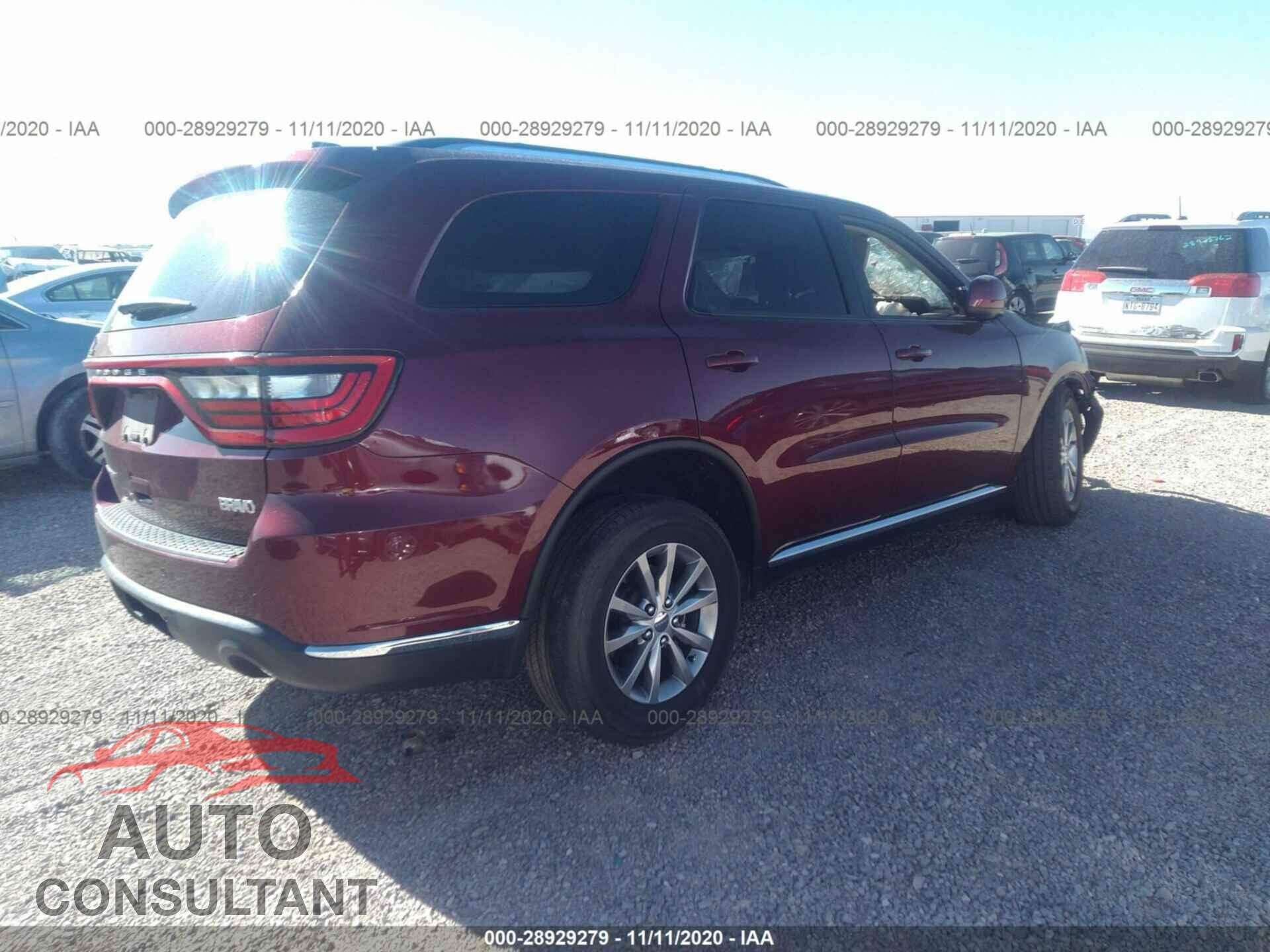DODGE DURANGO 2017 - 1C4RDHAG5HC629317