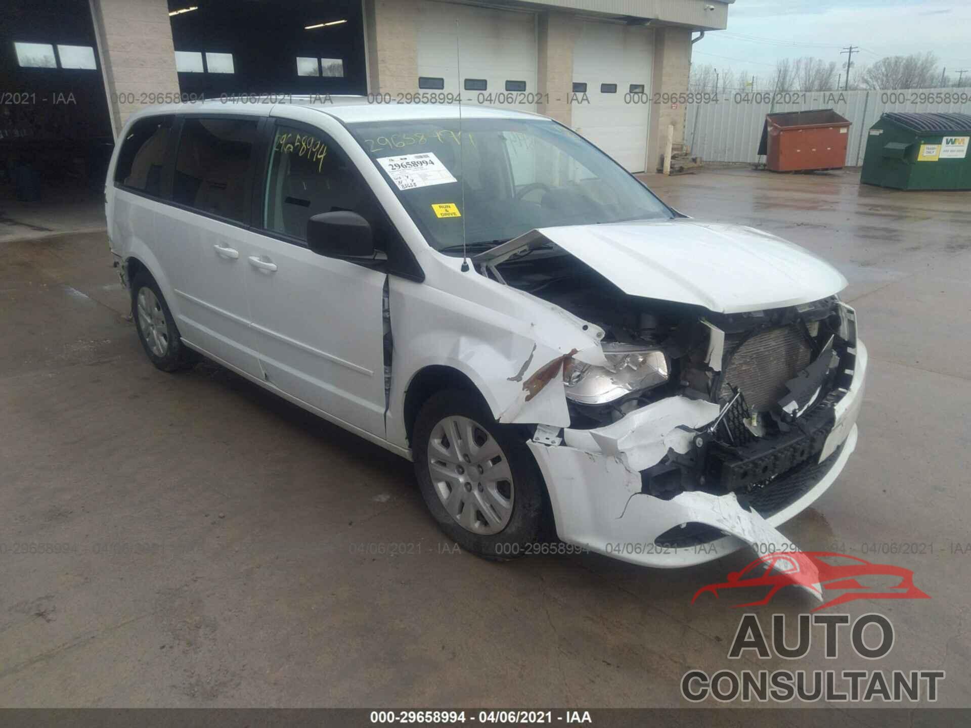 DODGE GRAND CARAVAN 2017 - 2C4RDGBGXHR794005