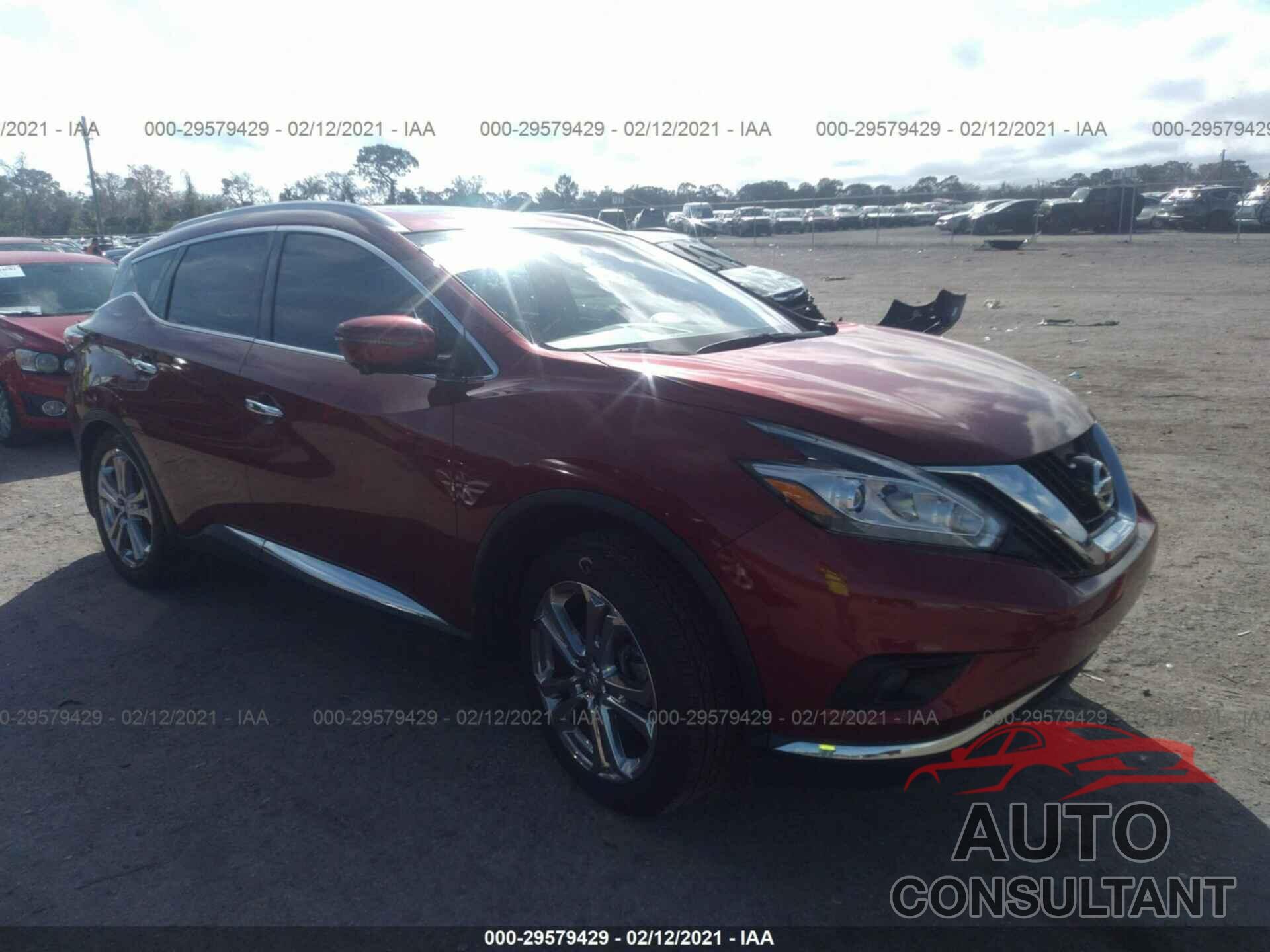 NISSAN MURANO 2016 - 5N1AZ2MG7GN156221