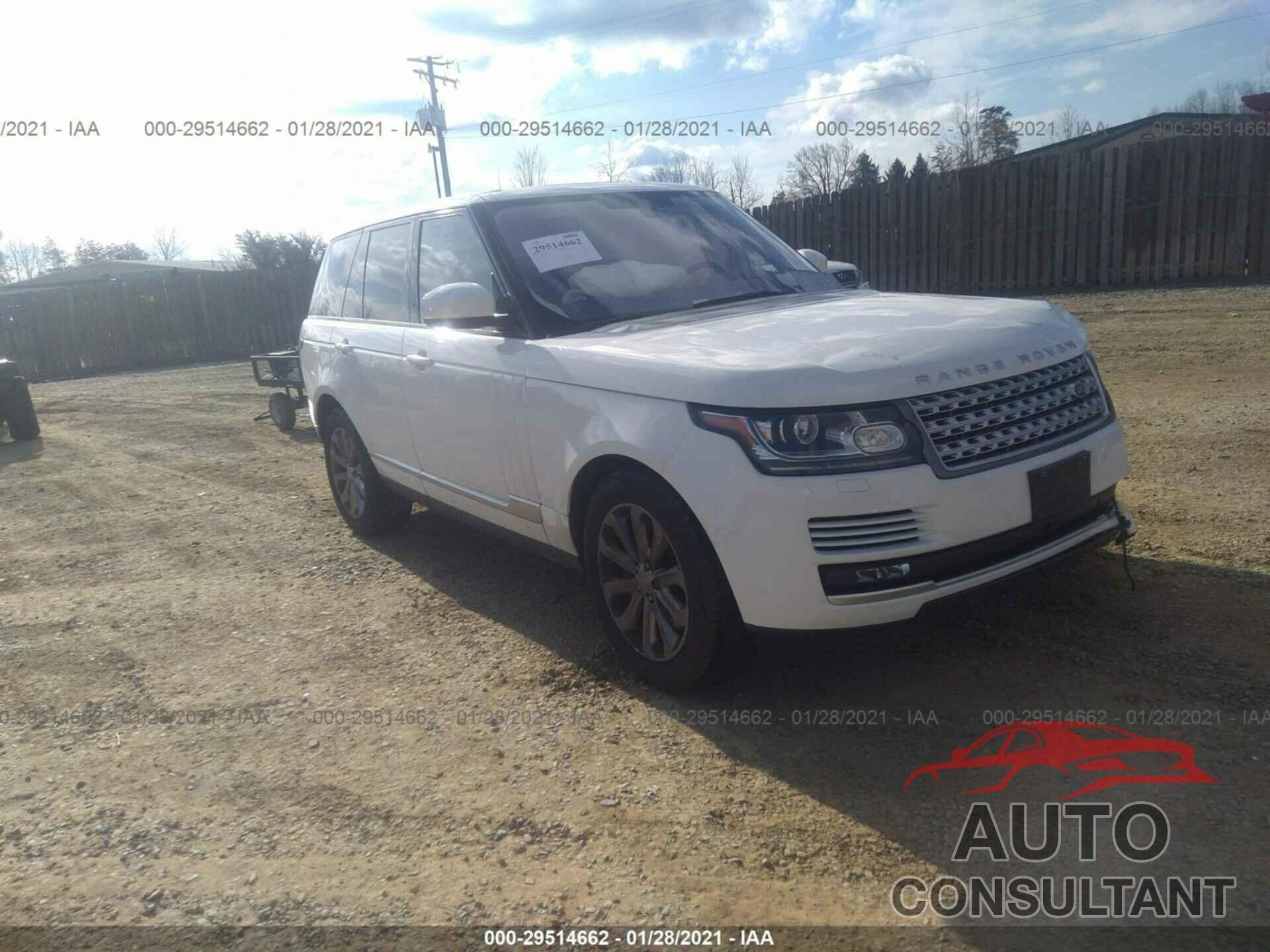 LAND ROVER RANGE ROVER 2016 - SALGS2PF0GA317045