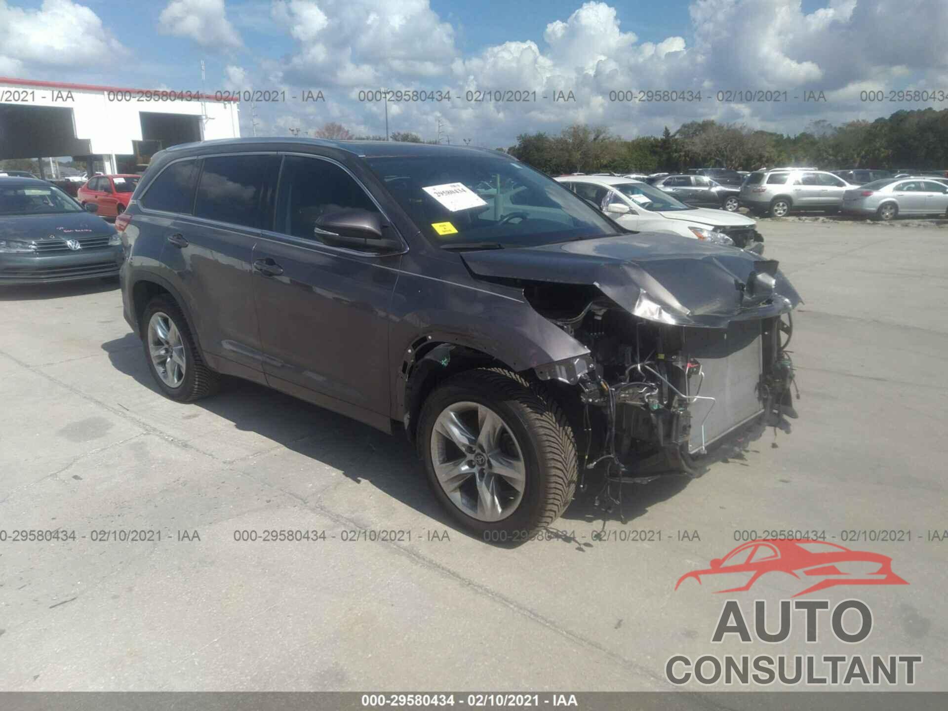 TOYOTA HIGHLANDER 2018 - 5TDYZRFH7JS277348