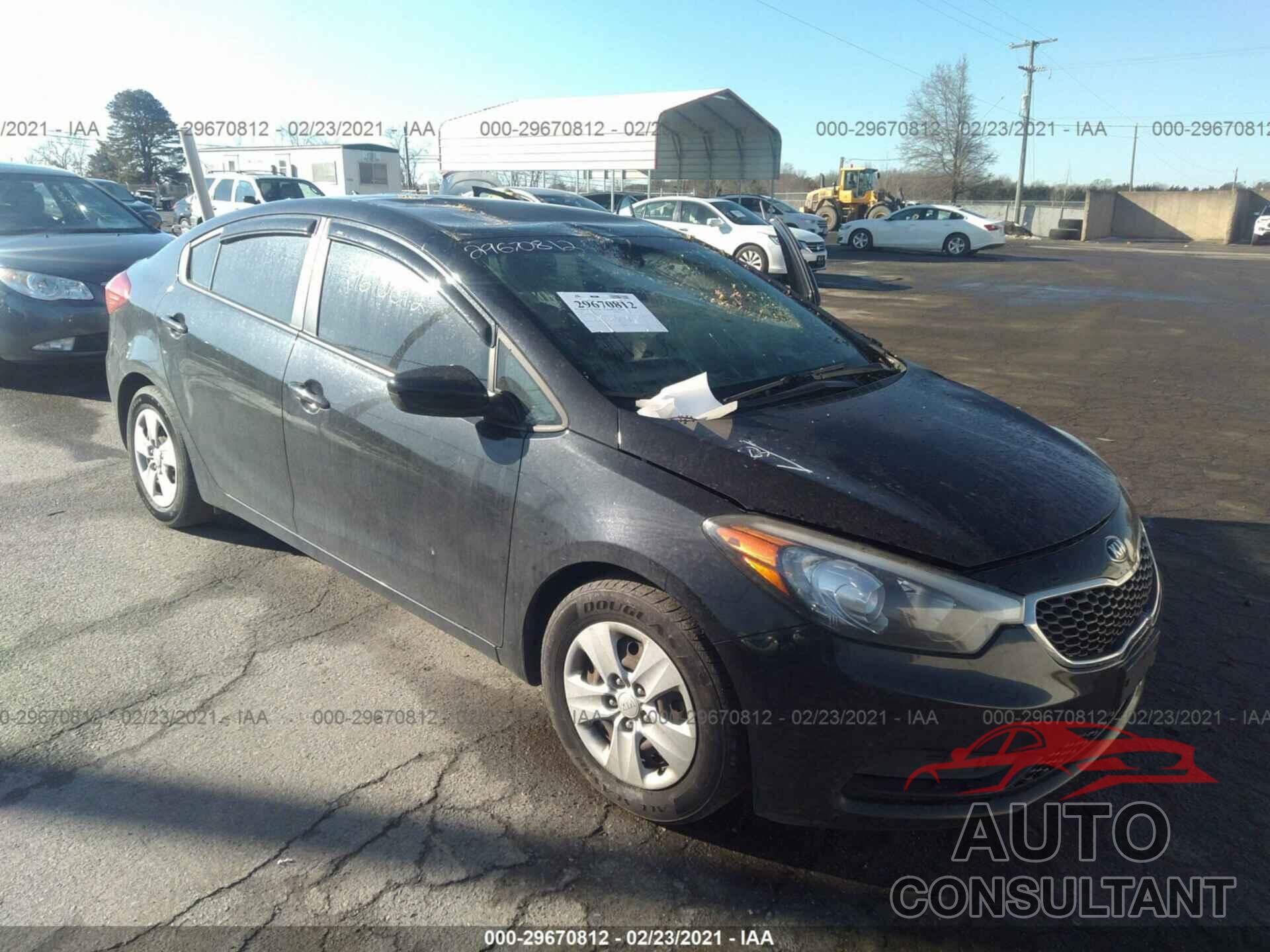 KIA FORTE 2016 - KNAFK4A60G5538139