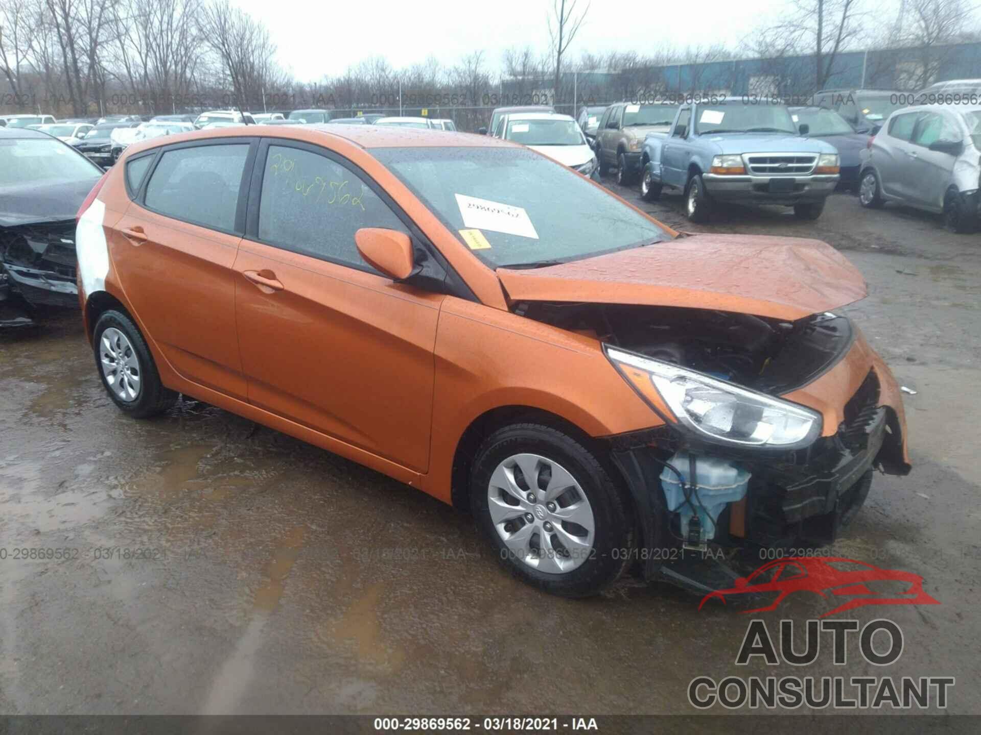 HYUNDAI ACCENT 2016 - KMHCT5AE6GU265838