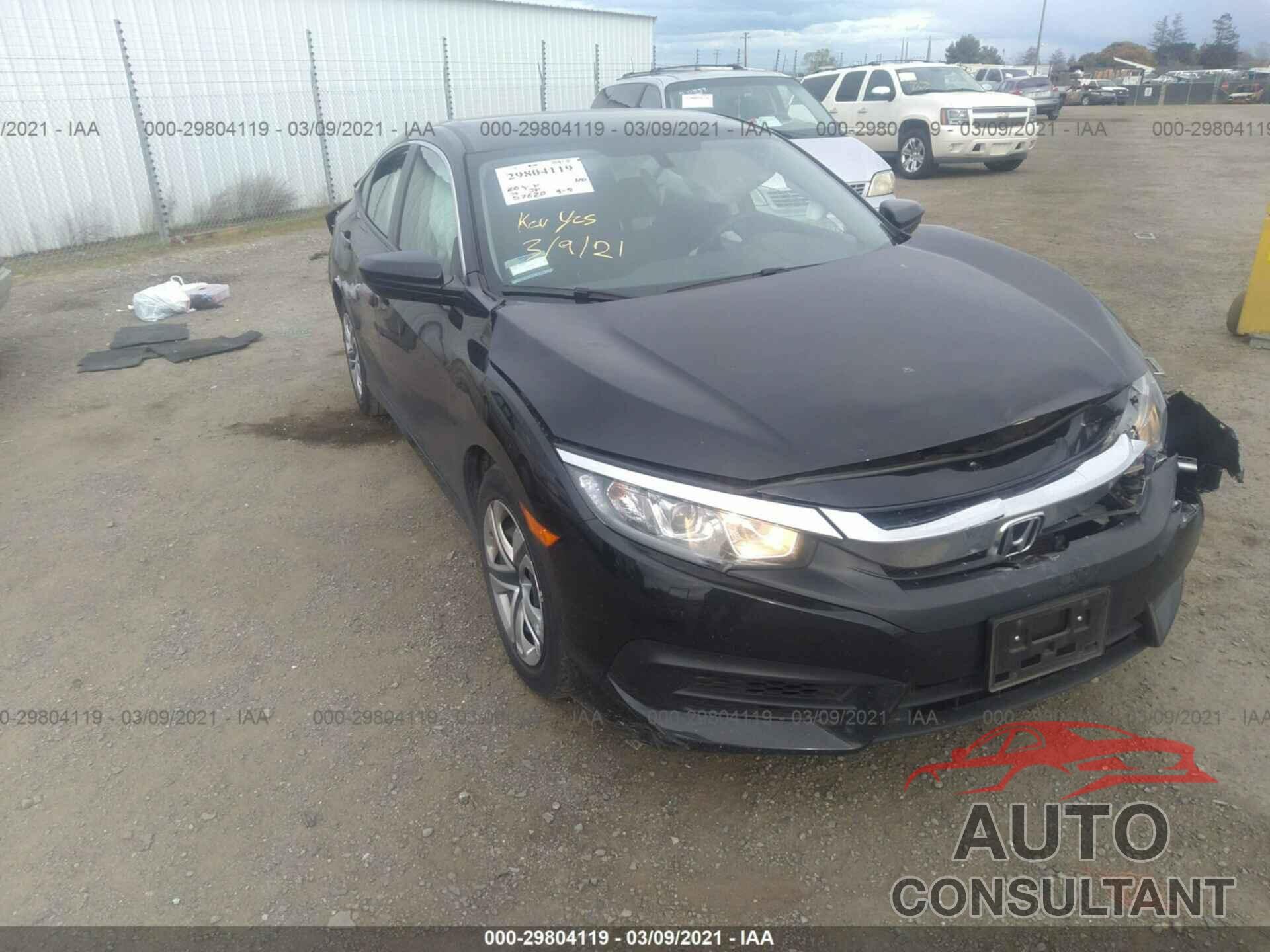 HONDA CIVIC SEDAN 2018 - 2HGFC2F53JH523866