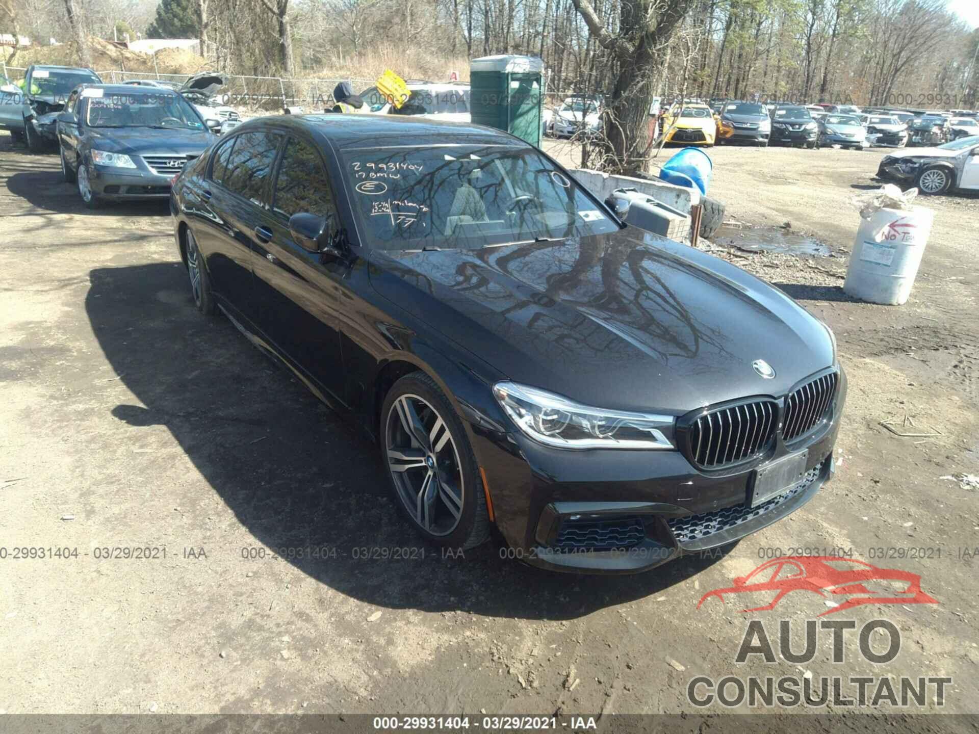 BMW 7 SERIES 2017 - WBA7F2C52HG421900