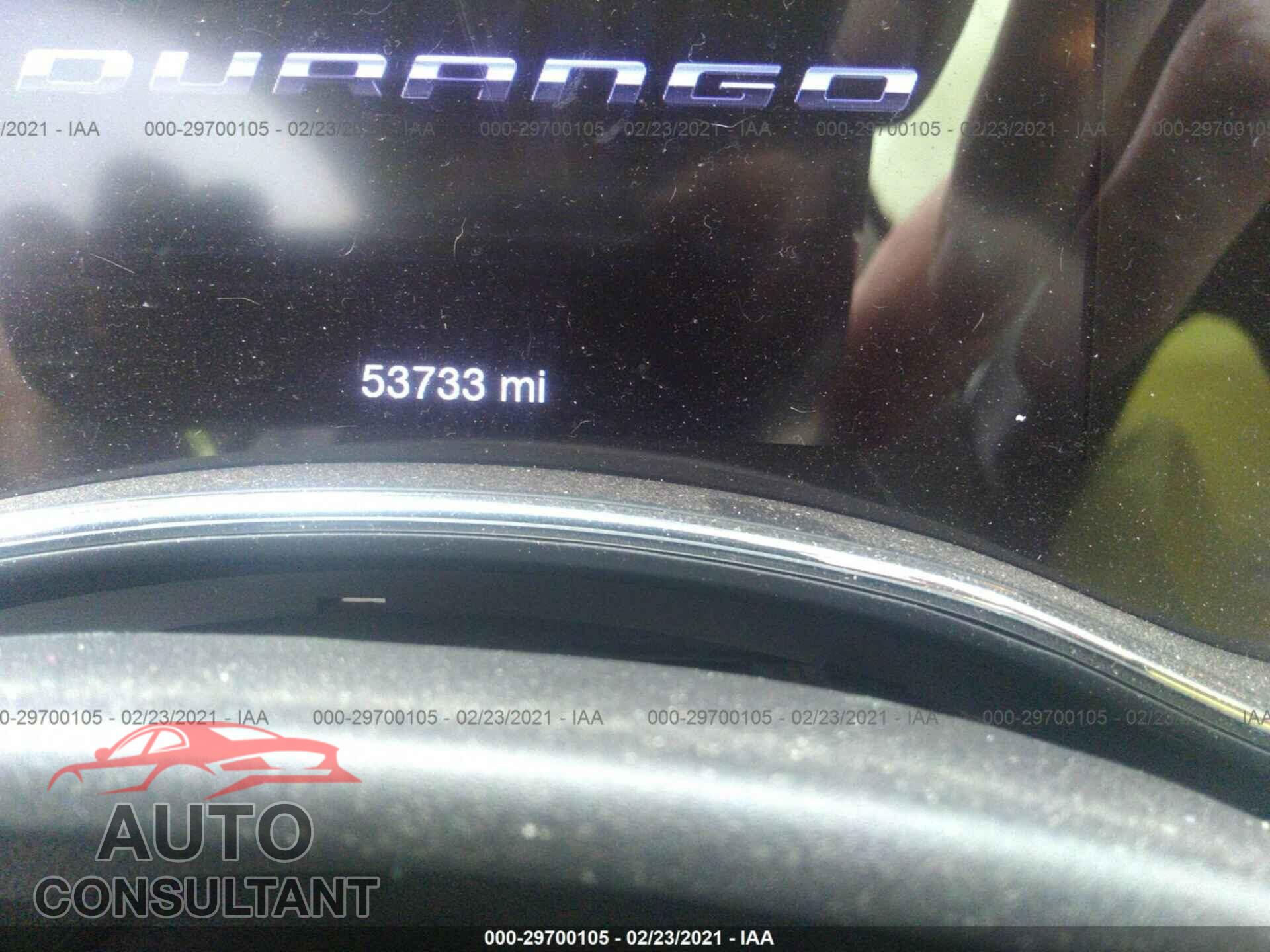 DODGE DURANGO 2017 - 1C4RDJDGXHC780964