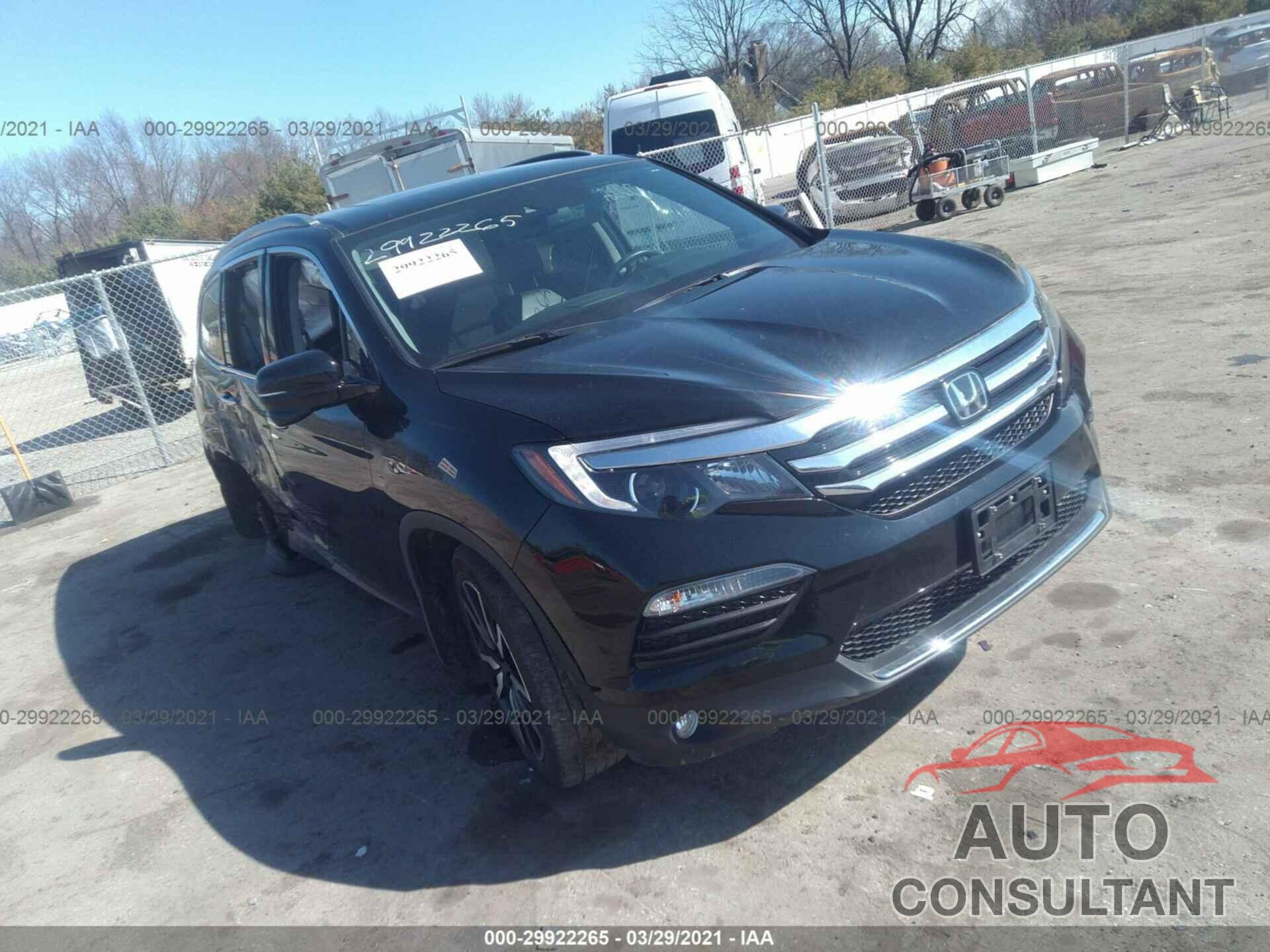 HONDA PILOT 2018 - 5FNYF6H96JB060553