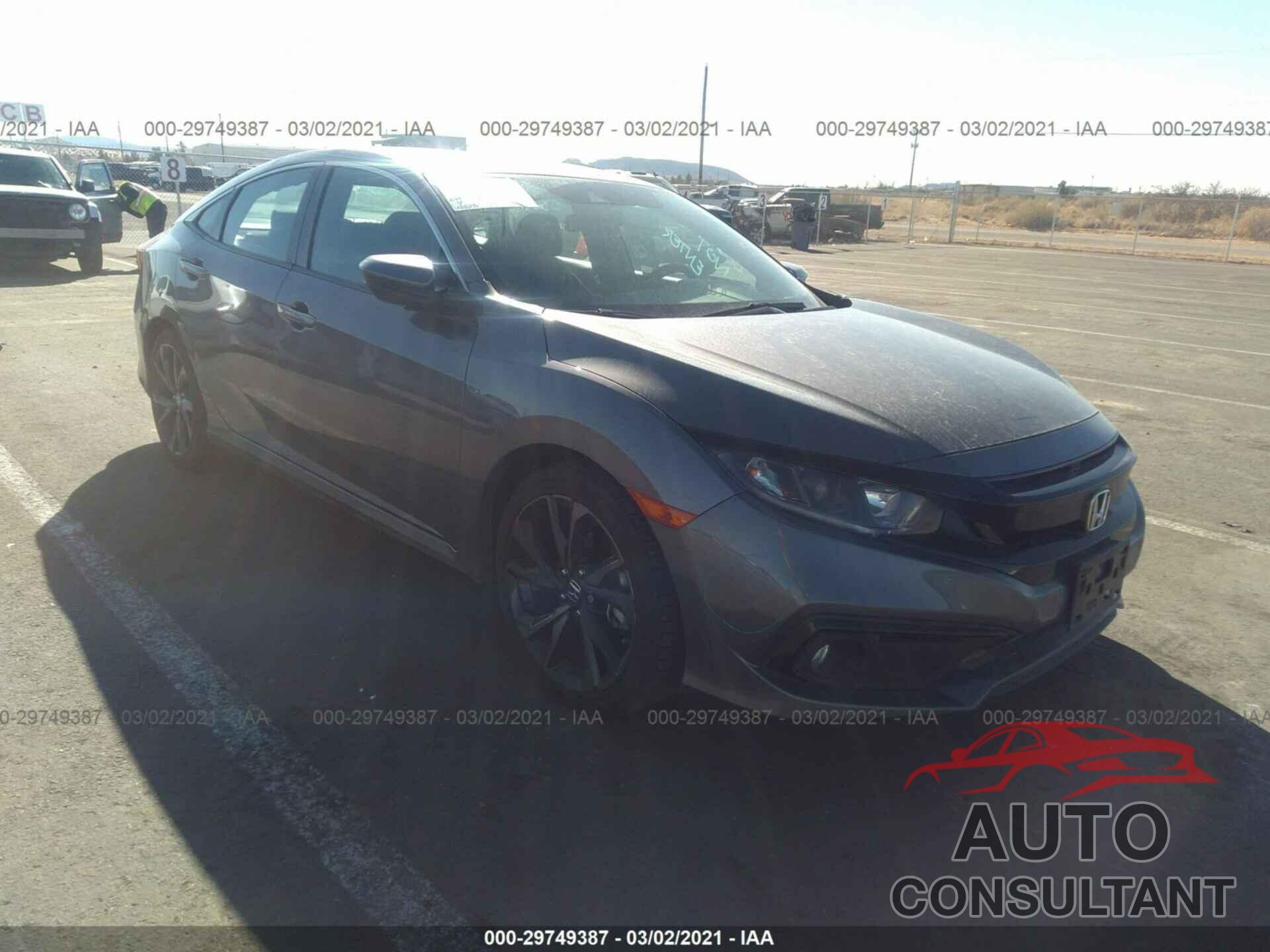 HONDA CIVIC SEDAN 2020 - 19XFC2F80LE006578