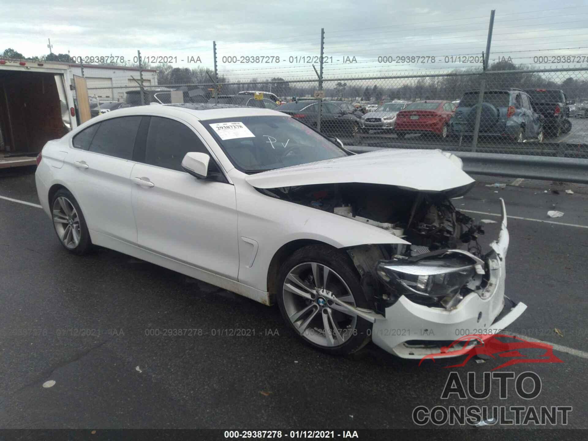 BMW 4 SERIES 2019 - WBA4J1C50KBM18350