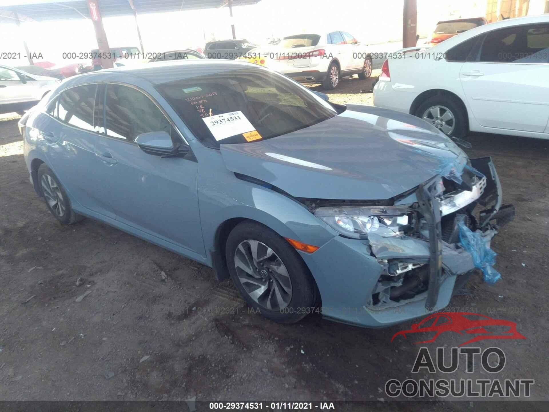 HONDA CIVIC HATCHBACK 2018 - SHHFK7H33JU215501