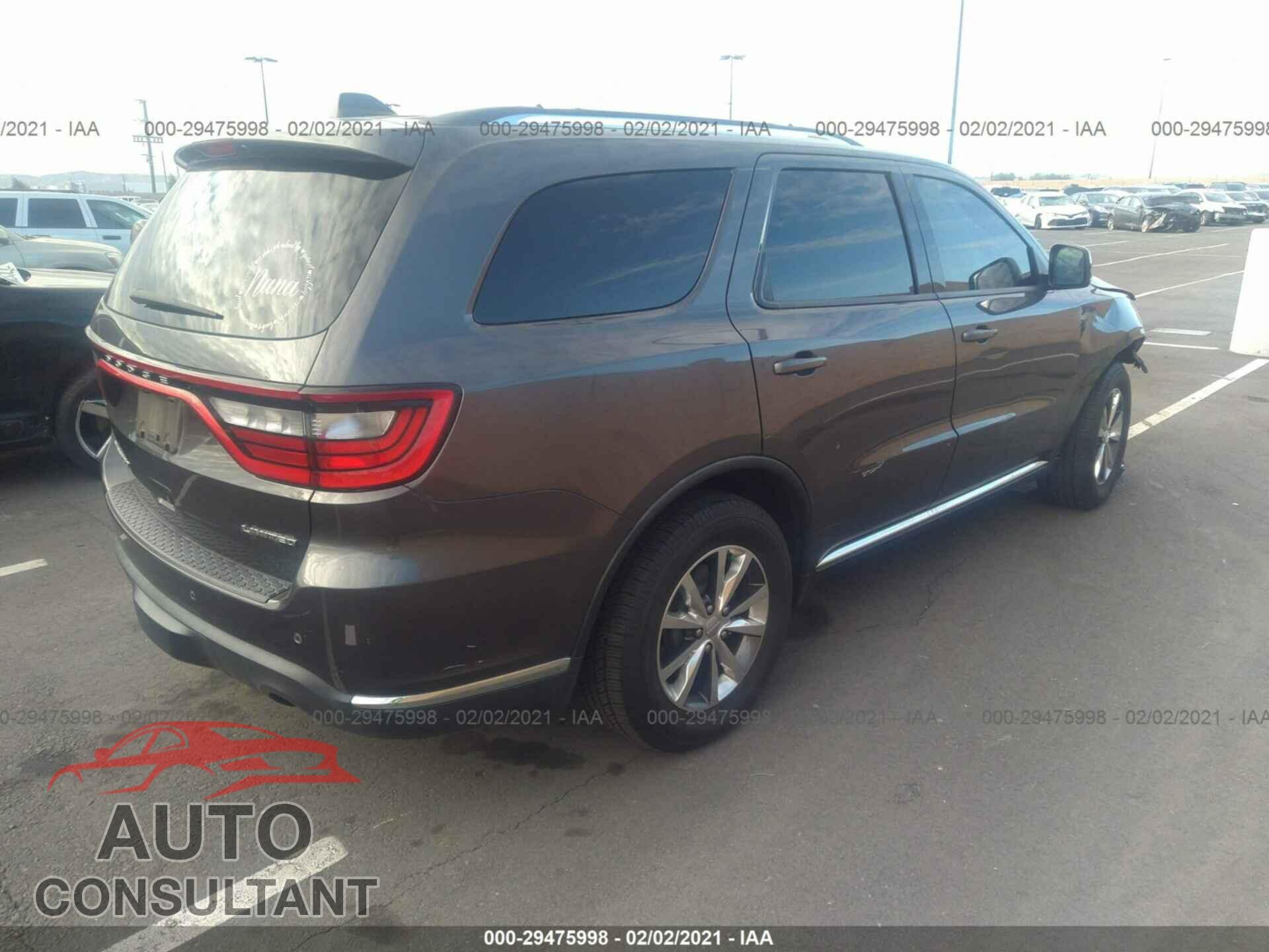 DODGE DURANGO 2016 - 1C4RDHDG5GC422808