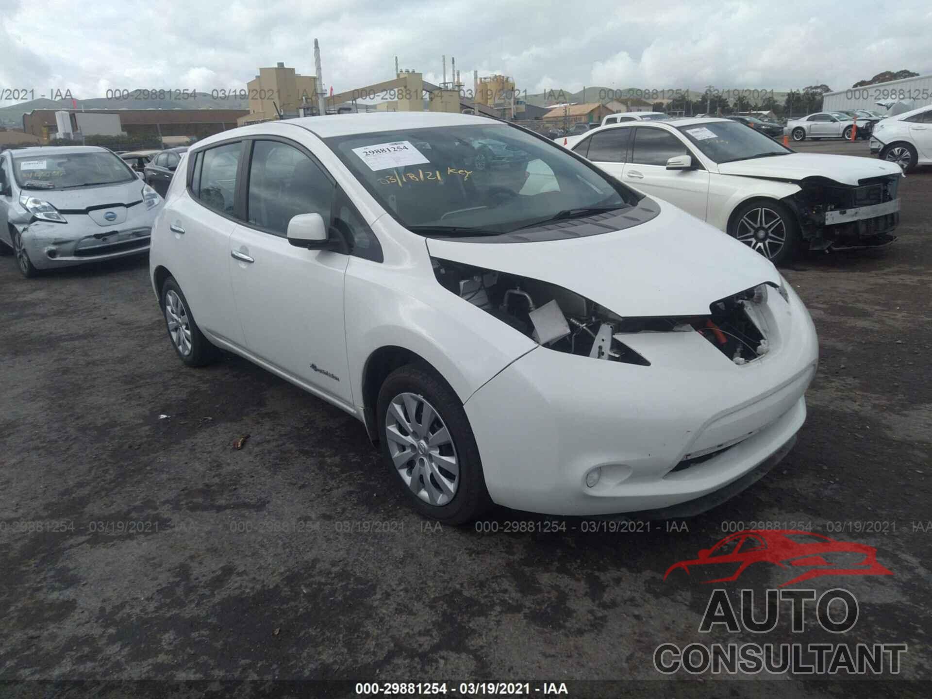 NISSAN LEAF 2016 - 1N4AZ0CP6GC303625