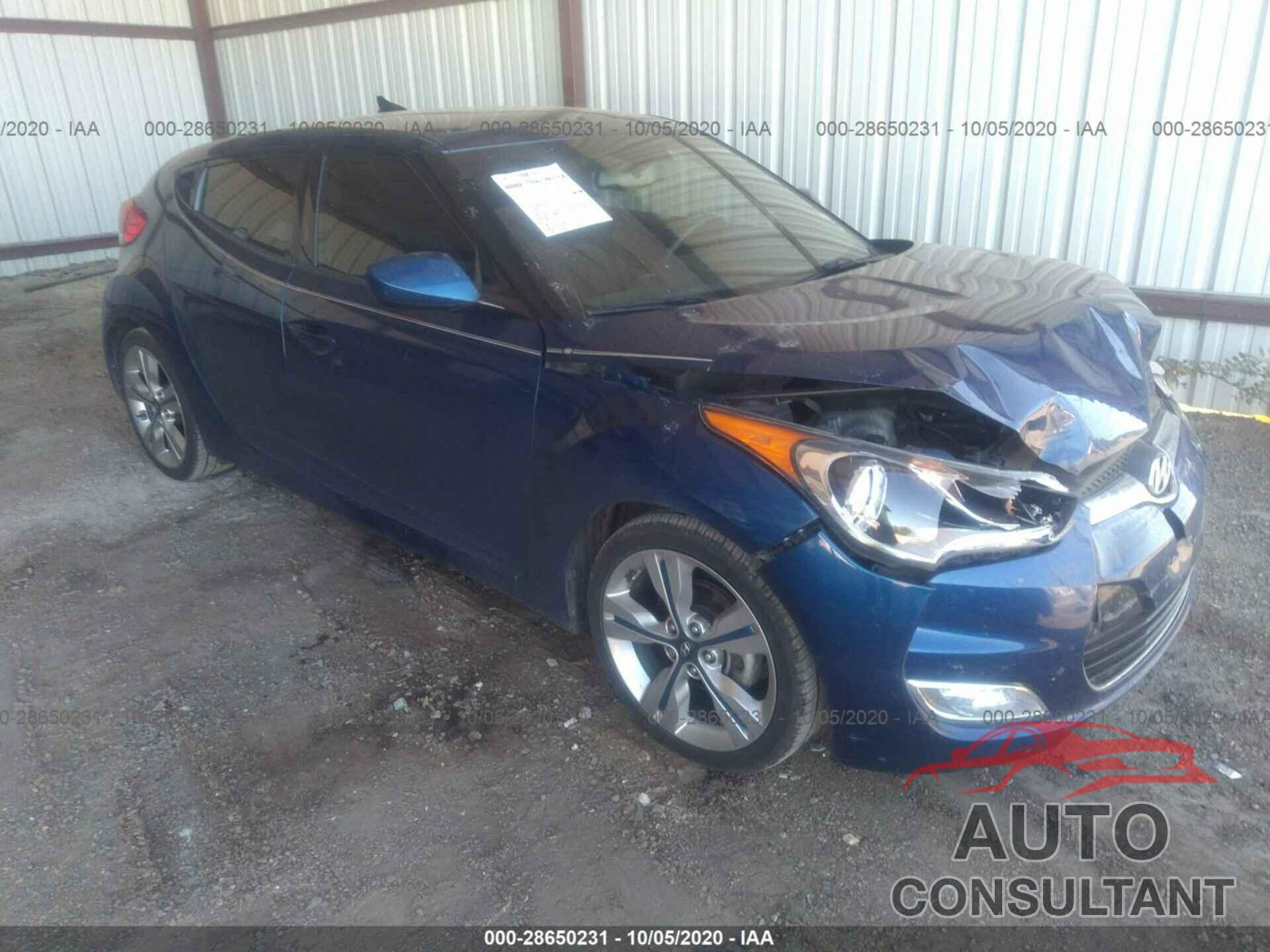 HYUNDAI VELOSTER 2017 - KMHTC6AD9HU314674