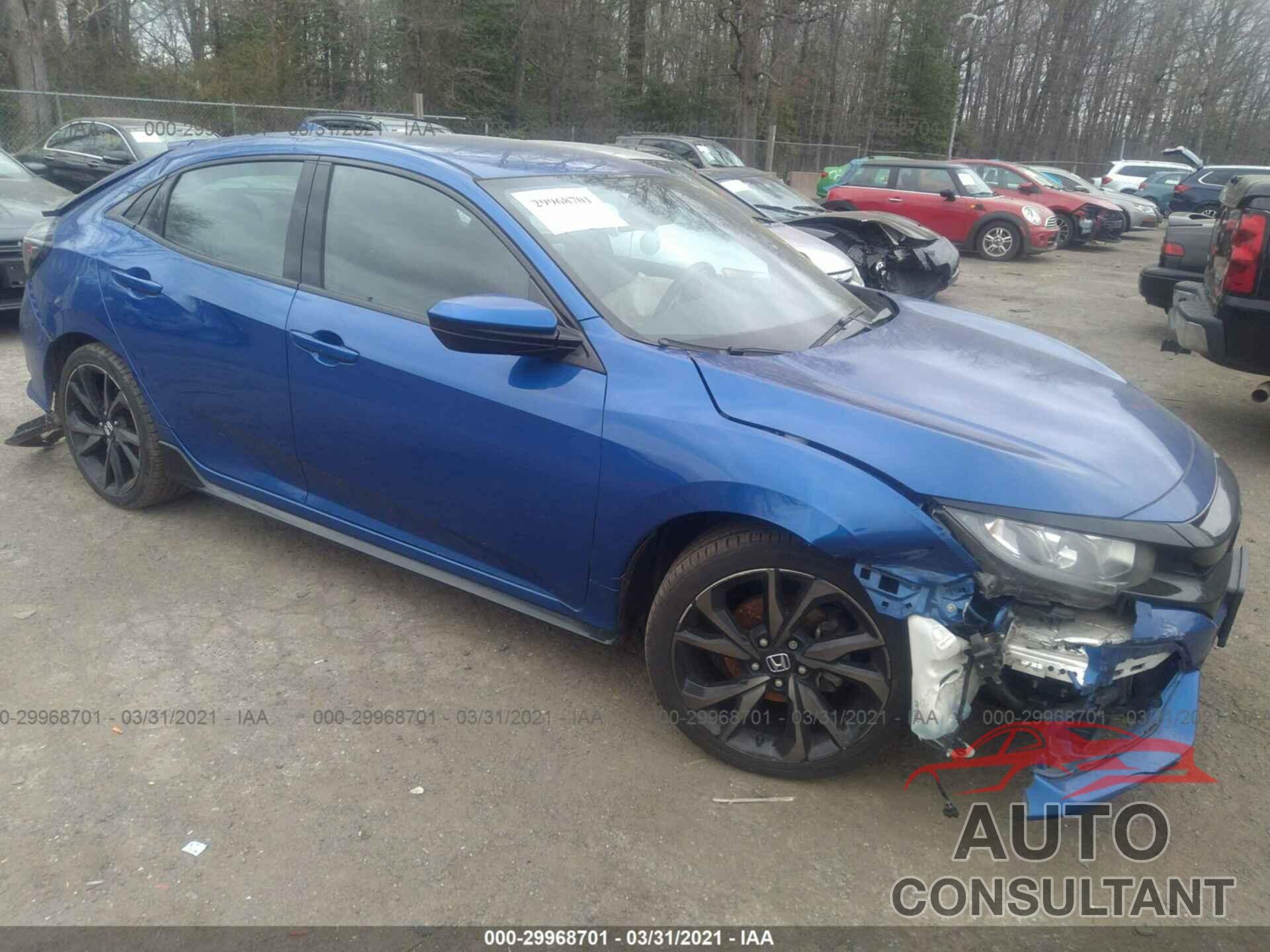 HONDA CIVIC HATCHBACK 2017 - SHHFK7H41HU403730
