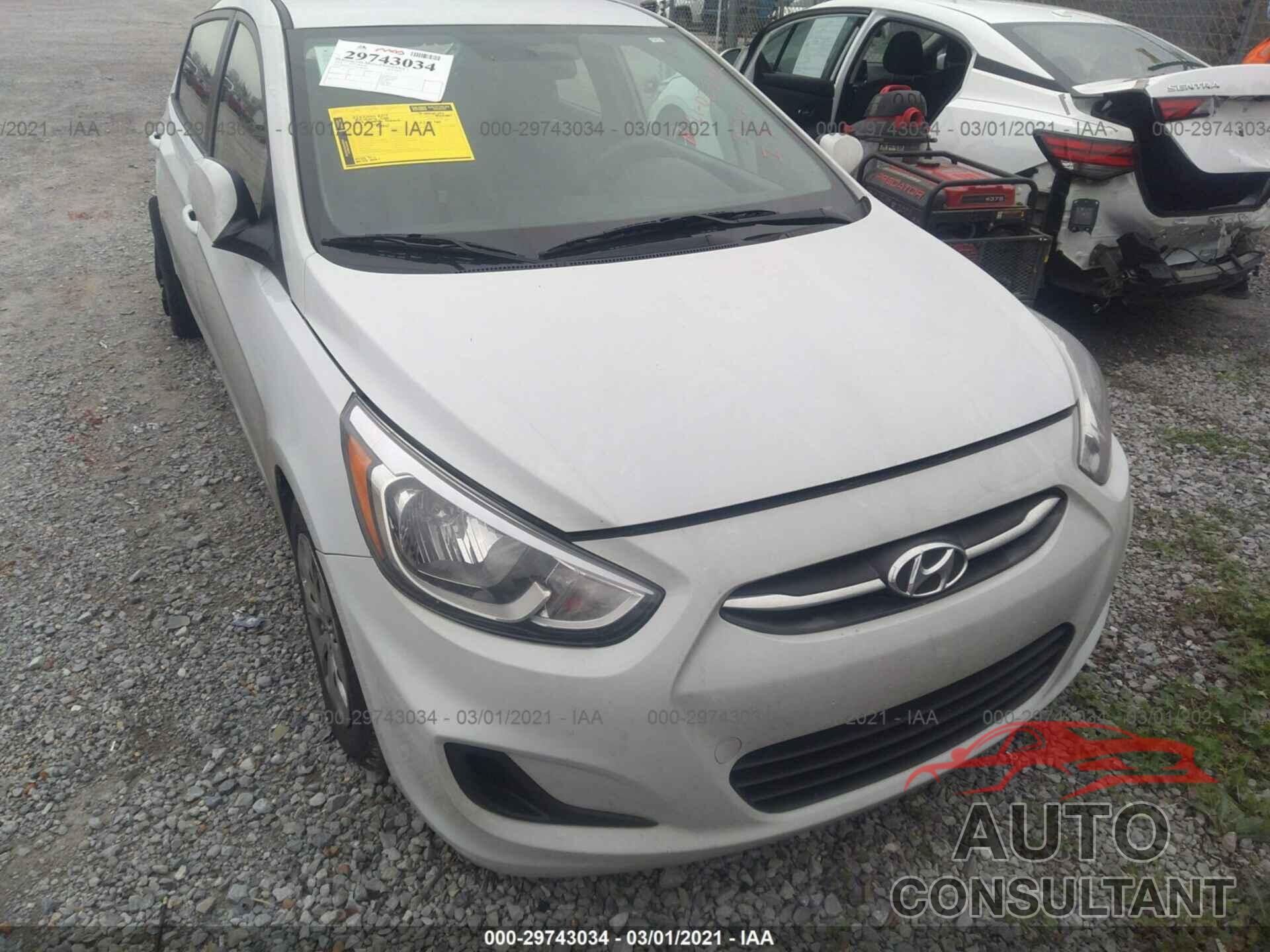 HYUNDAI ACCENT 2017 - KMHCT5AEXHU364244
