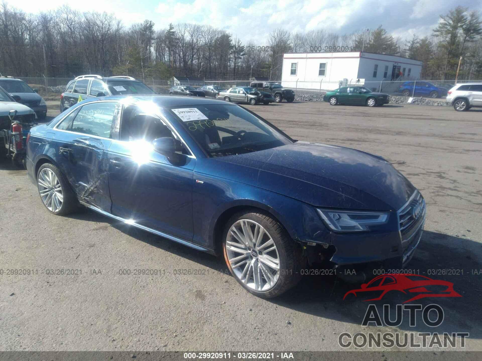 AUDI A4 2017 - WAUENAF48HN040295