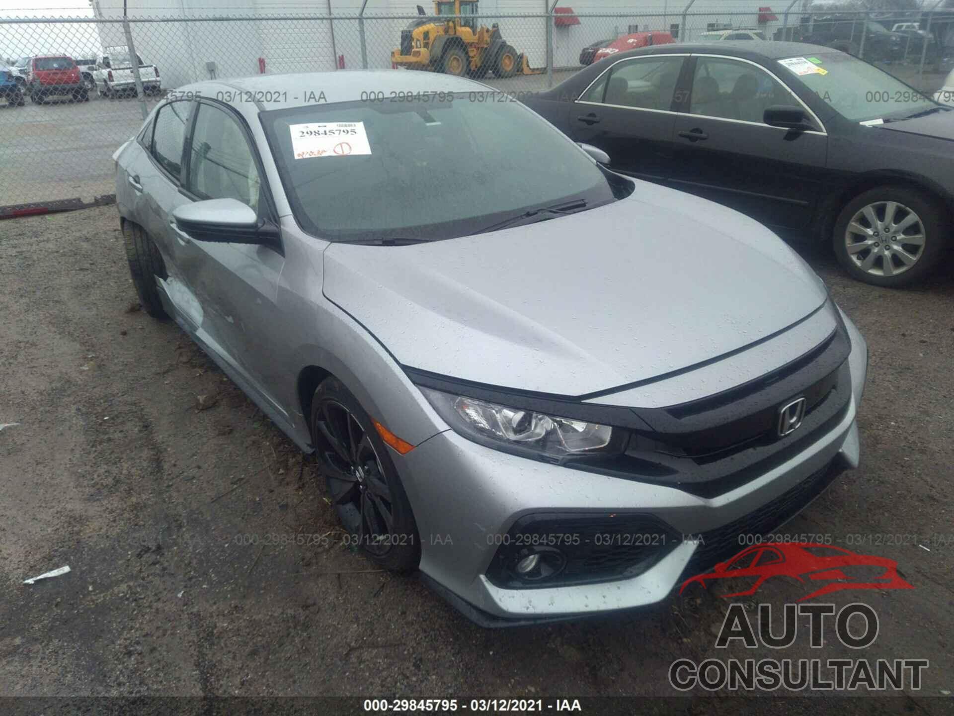 HONDA CIVIC HATCHBACK 2018 - SHHFK7H45JU239713