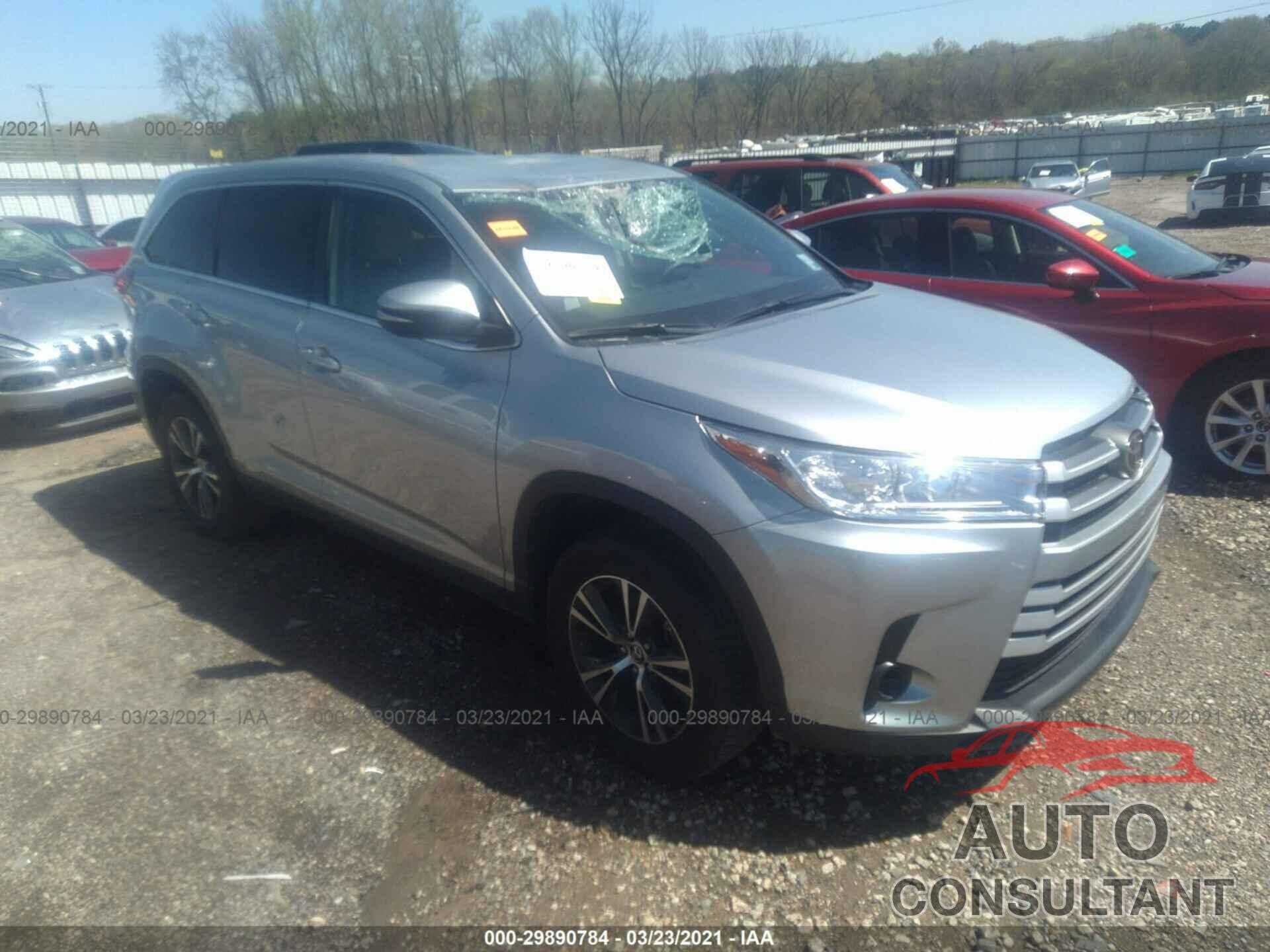 TOYOTA HIGHLANDER 2019 - 5TDZZRFH8KS357523