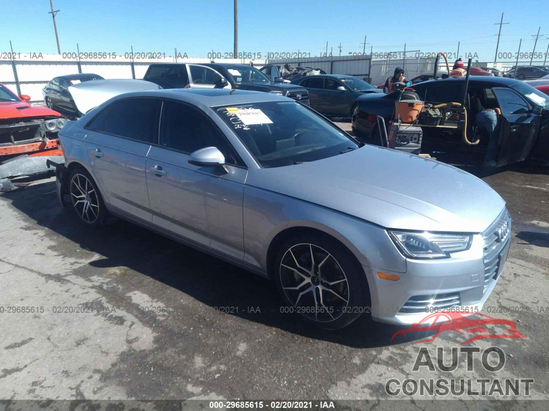 AUDI A4 2017 - WAUANAF40HN020394