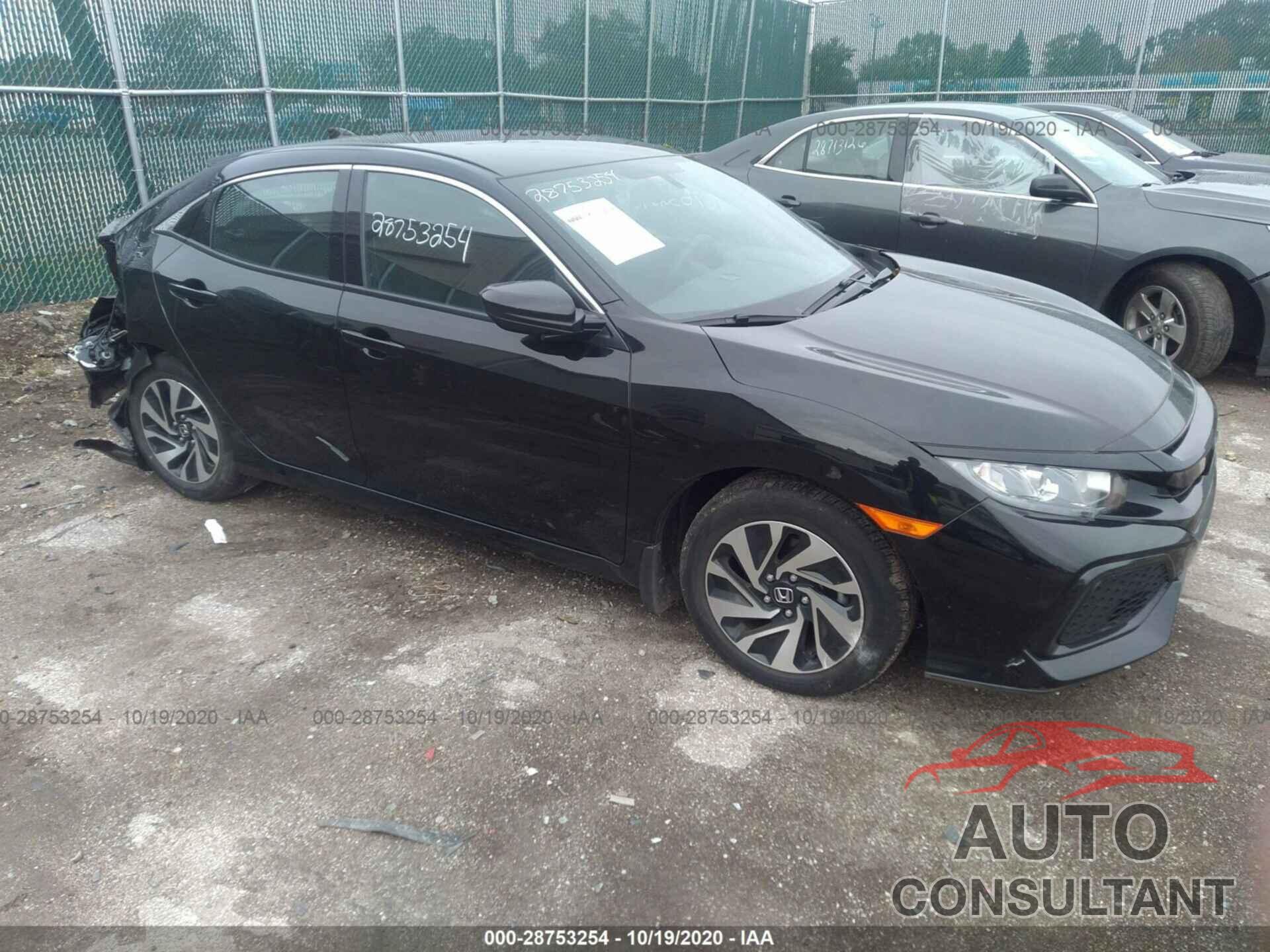 HONDA CIVIC HATCHBACK 2018 - SHHFK7H23JU227610