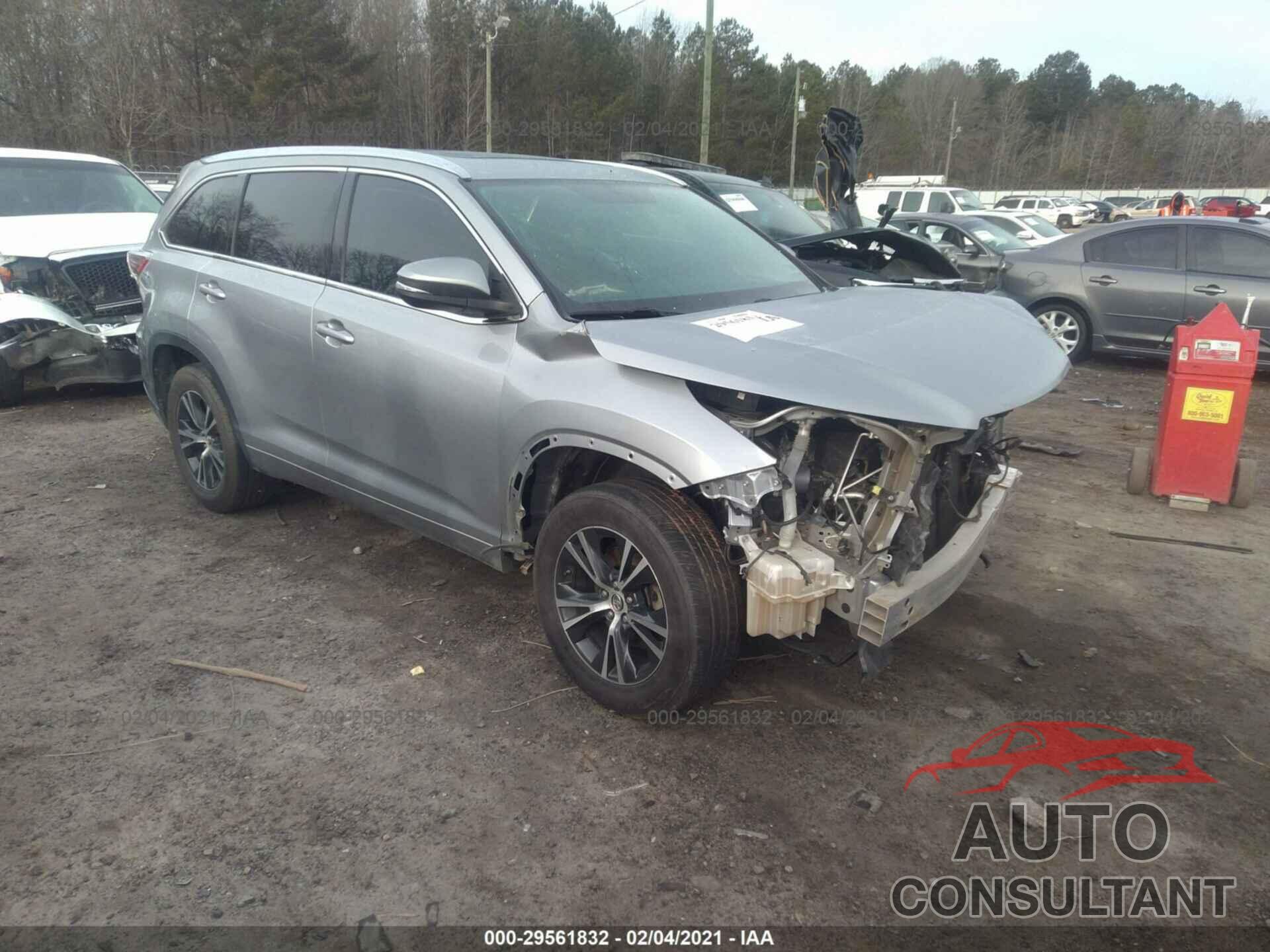 TOYOTA HIGHLANDER 2016 - 5TDKKRFH0GS134308