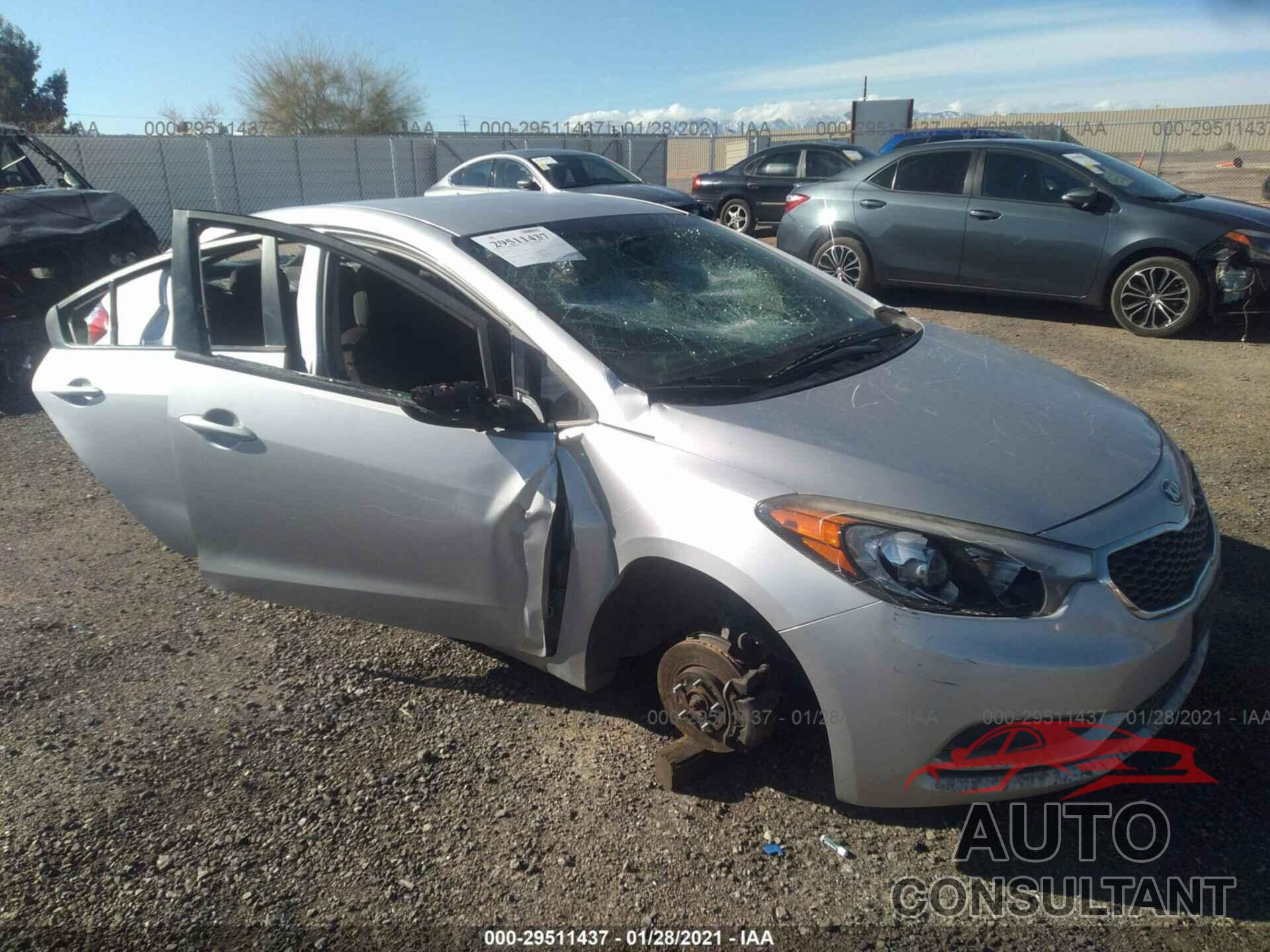 KIA FORTE 2016 - KNAFK4A65G5543398