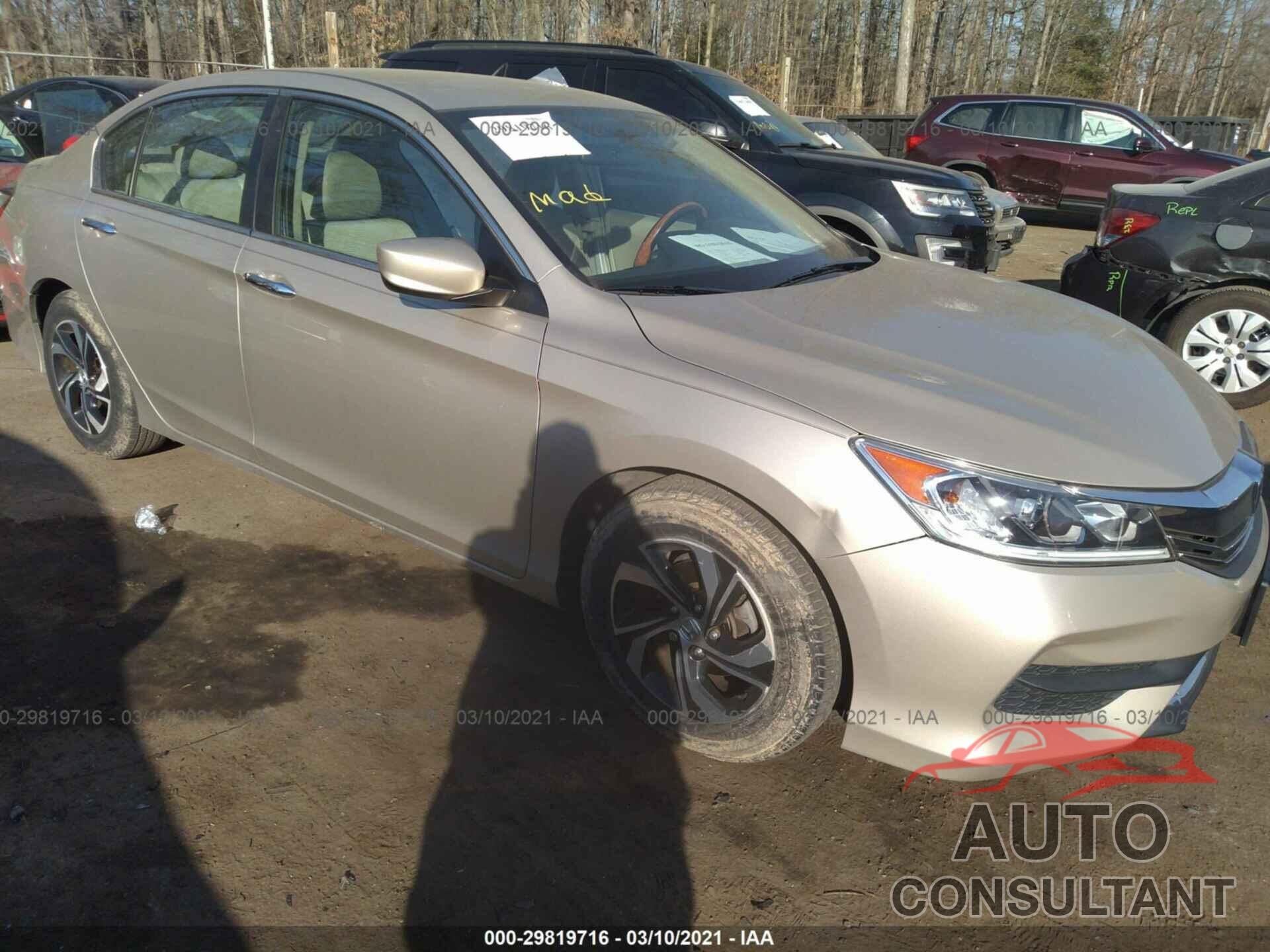HONDA ACCORD SEDAN 2016 - 1HGCR2F39GA067251